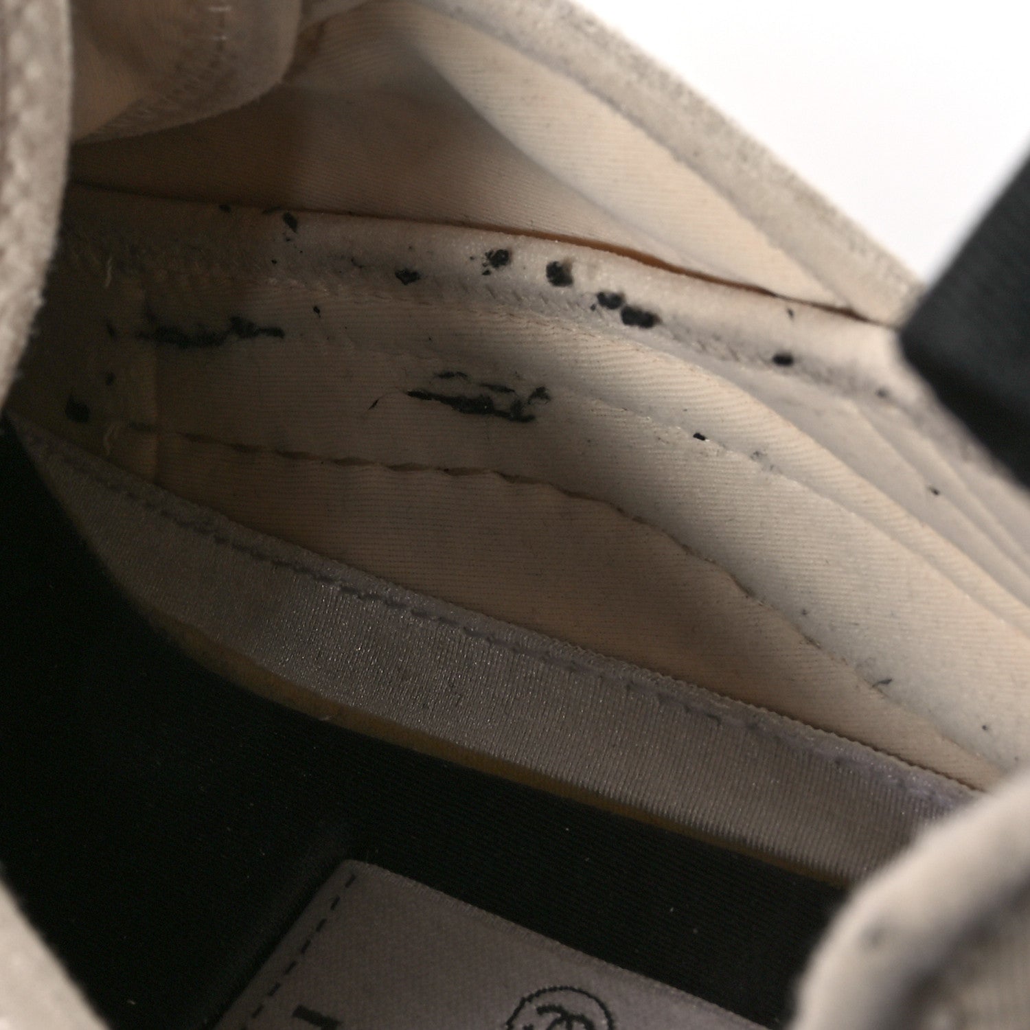 Velvet Calfskin Mixed Fibers CC Sneakers 40.5 Beige