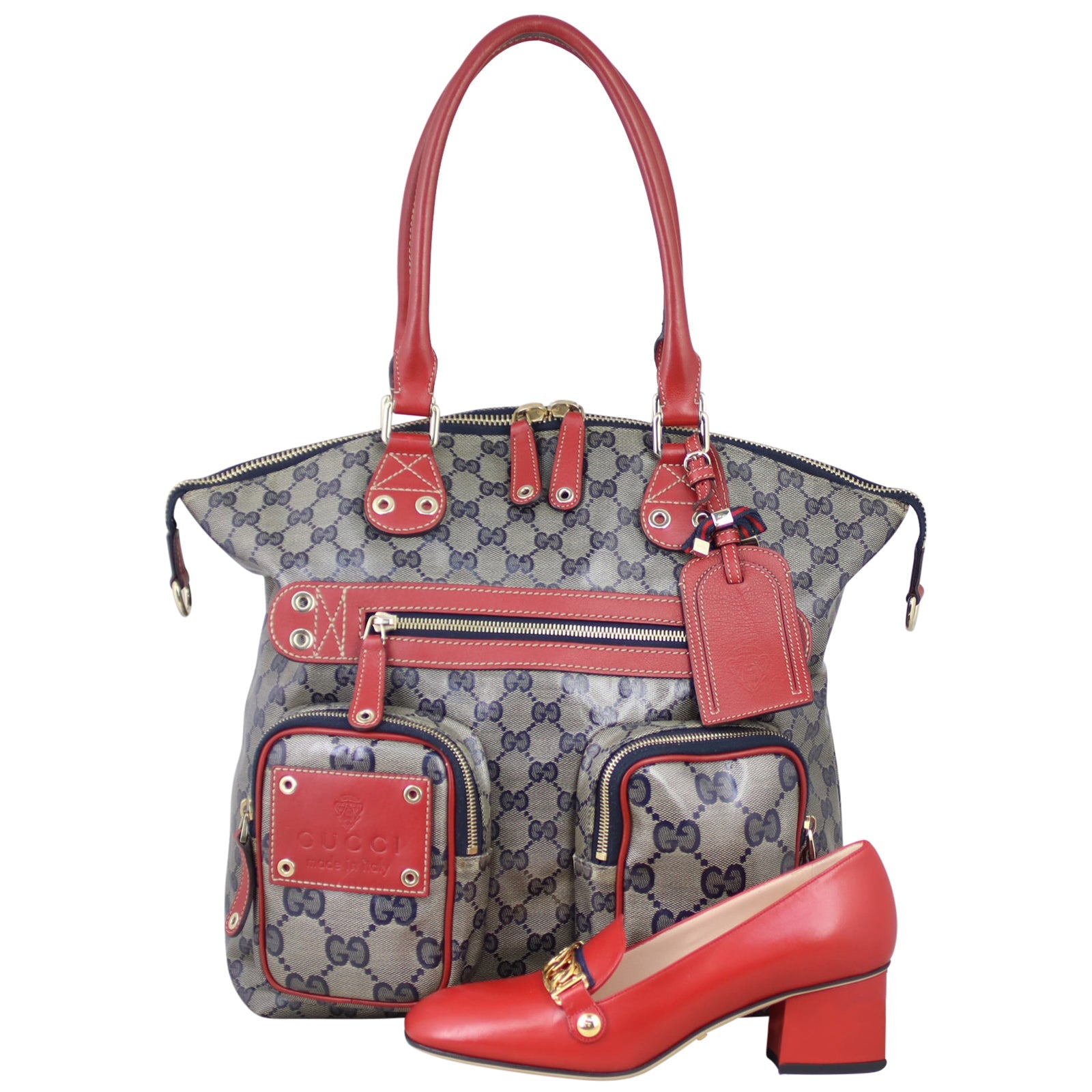 Gucci GG Crystal Medium Voyager Tote