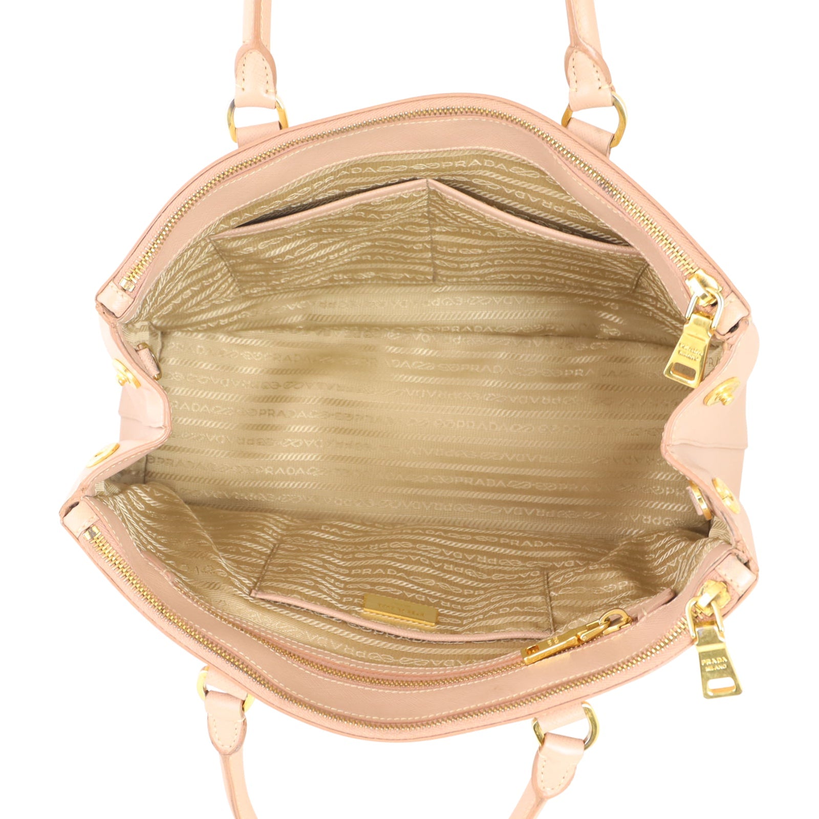 Prada Saffiano Lux Galleria Double Zip Tote Medium
