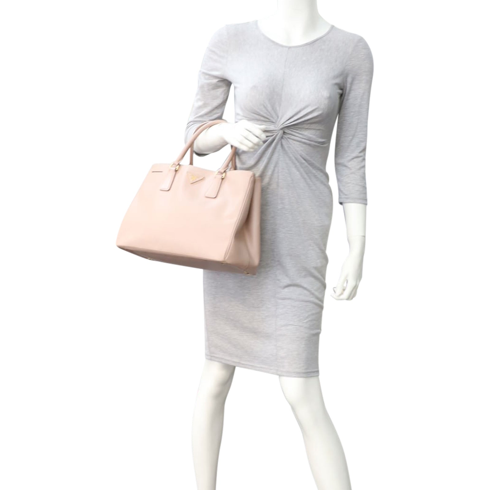 Prada Saffiano Lux Galleria Double Zip Tote Medium