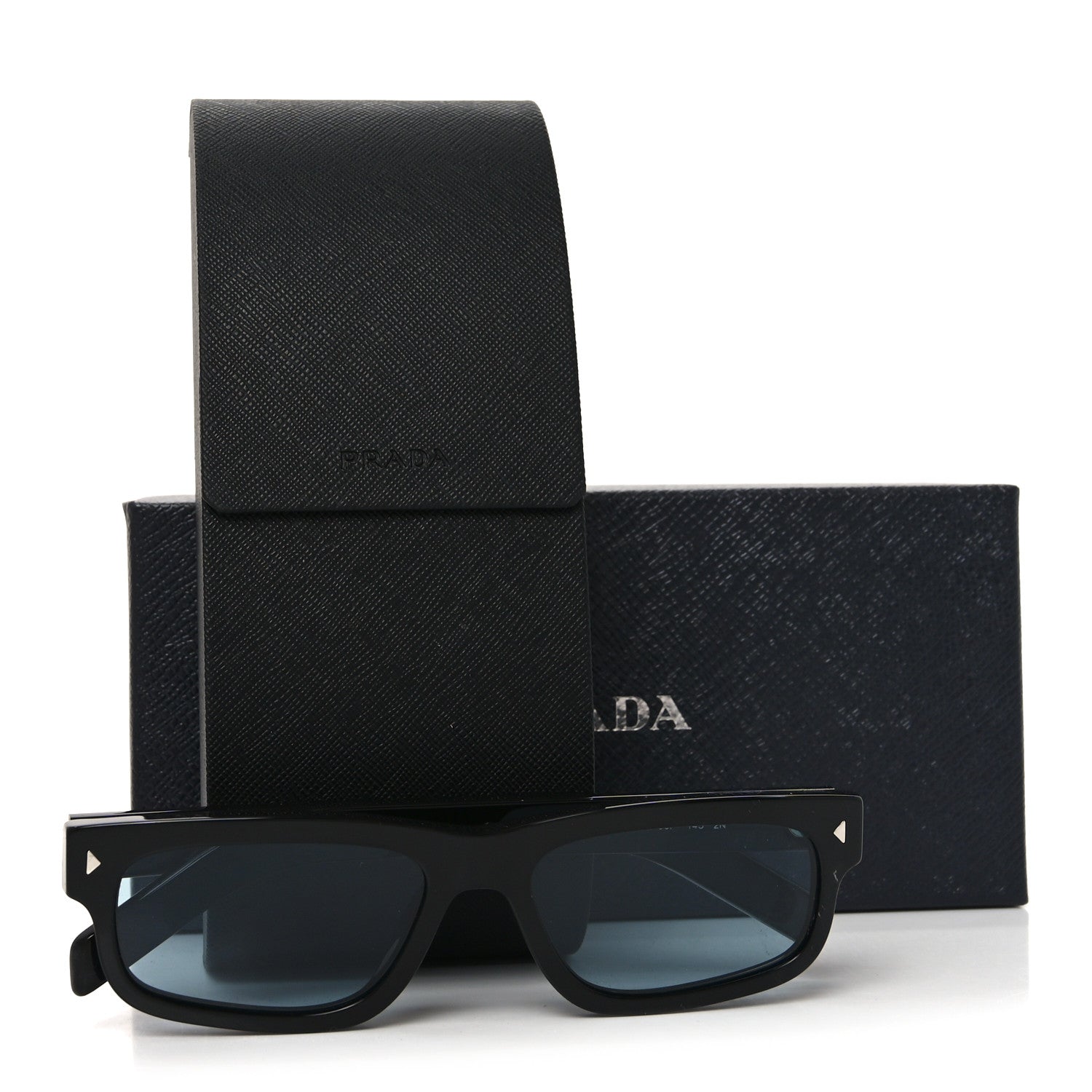 Acetate Rectangular Sunglasses SPR B11 Black