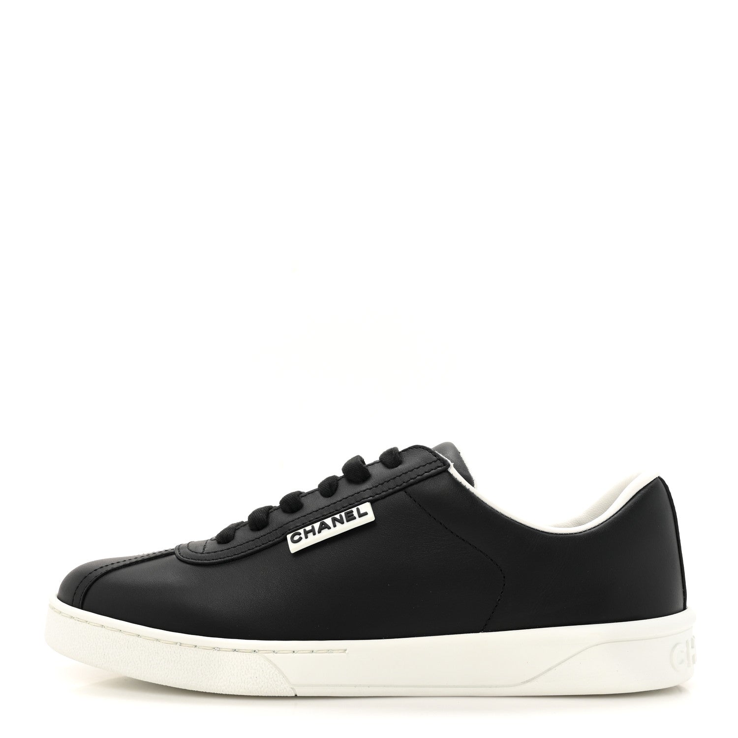 Calfskin CC Womens Sneakers 36.5 Black
