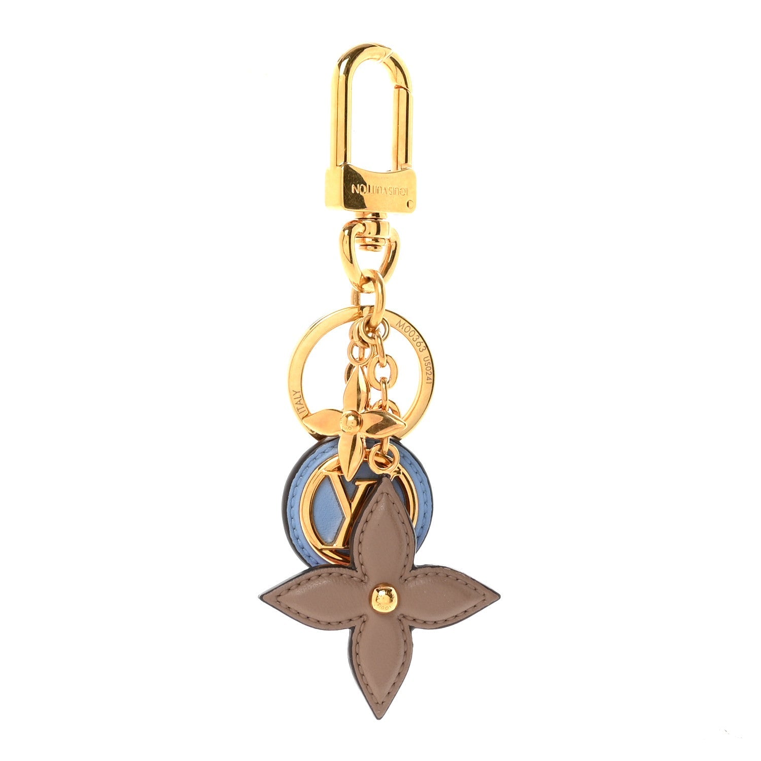 Preppy Flowers Bag Charm Key Holder Multicolor