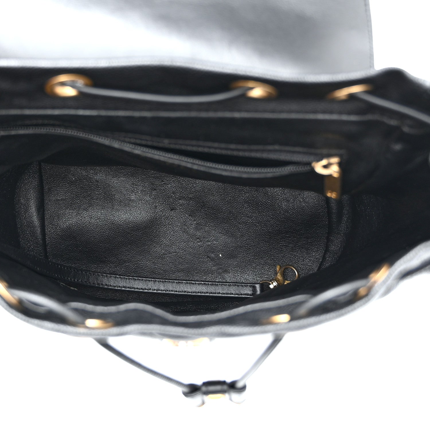 Caviar Quilted Small Filigree Backpack Black