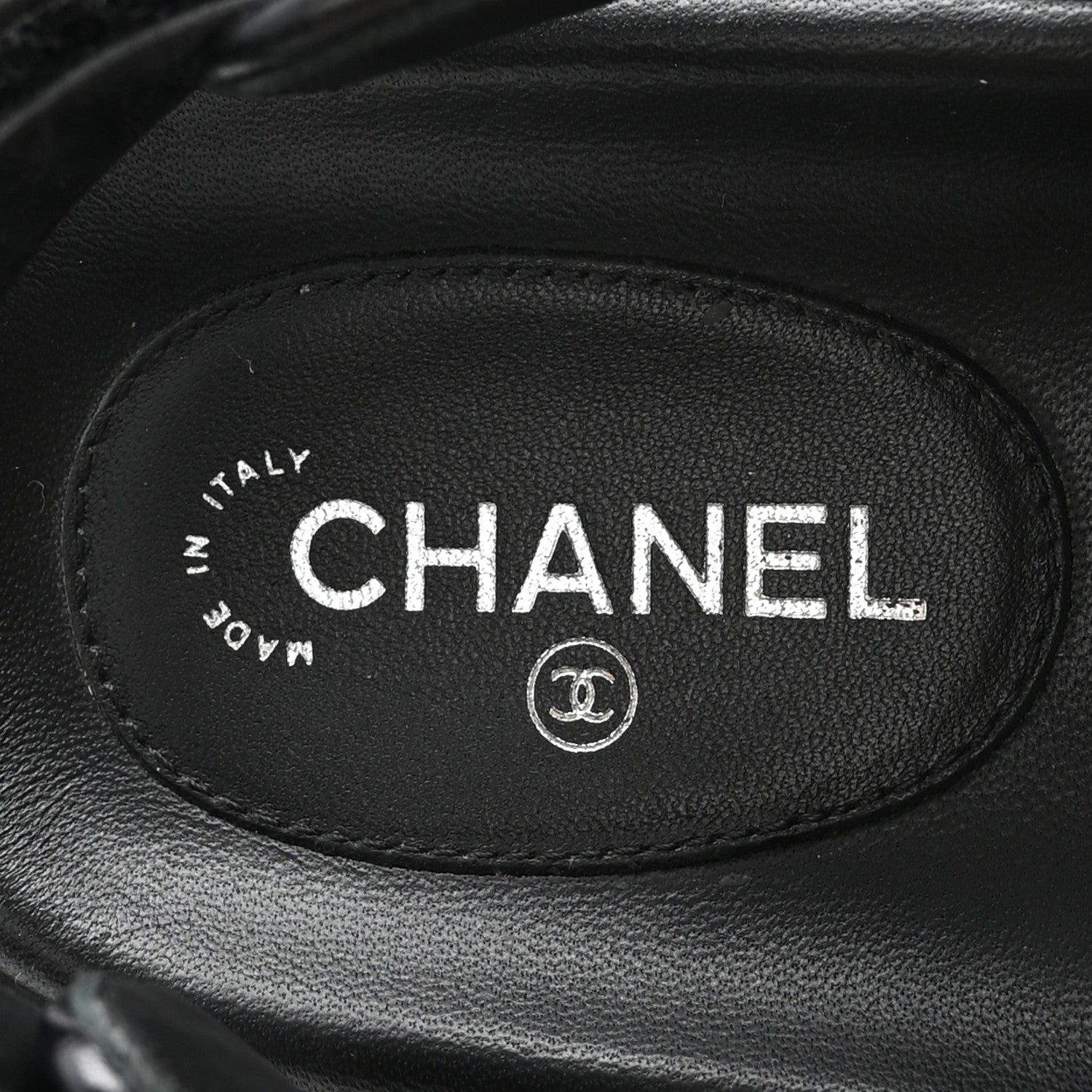 Lambskin Velcro Dad Sandals 38.5 Black