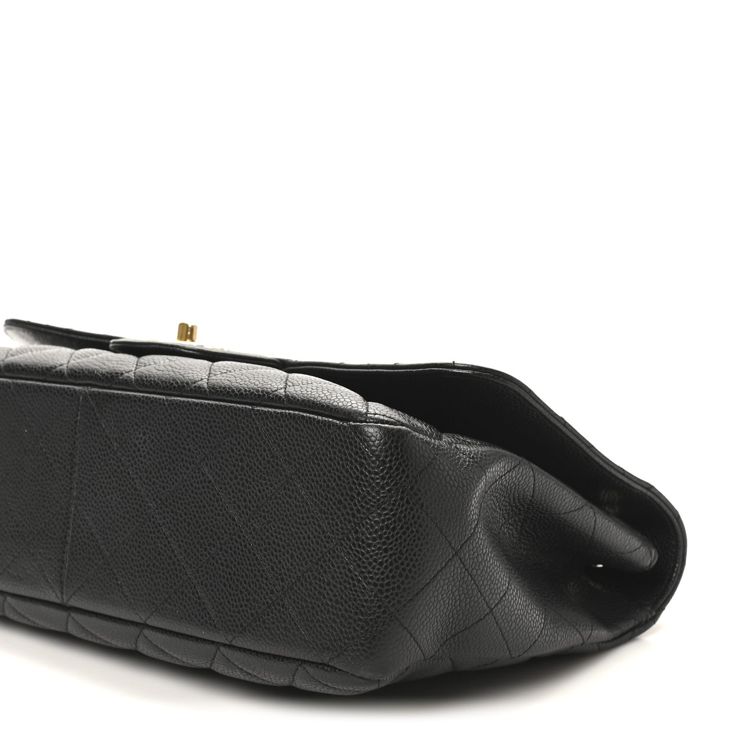 Caviar Quilted Jumbo Single Flap Black