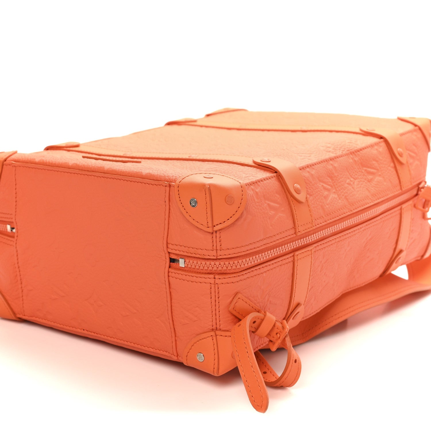 Taurillon Empreinte Soft Trunk Backpack PM Orange