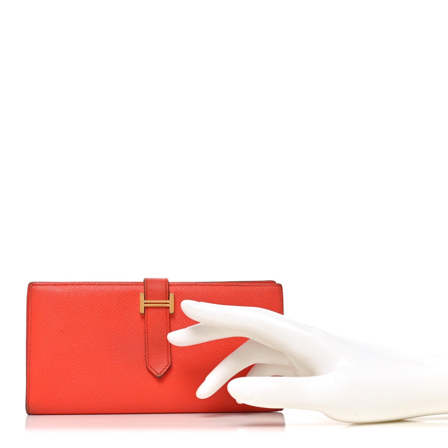 Epsom Bearn Gusset Wallet Orange Poppy