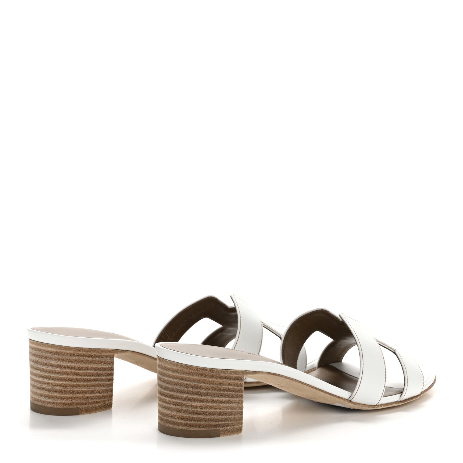 Calfskin Oasis Sandals 37.5 White