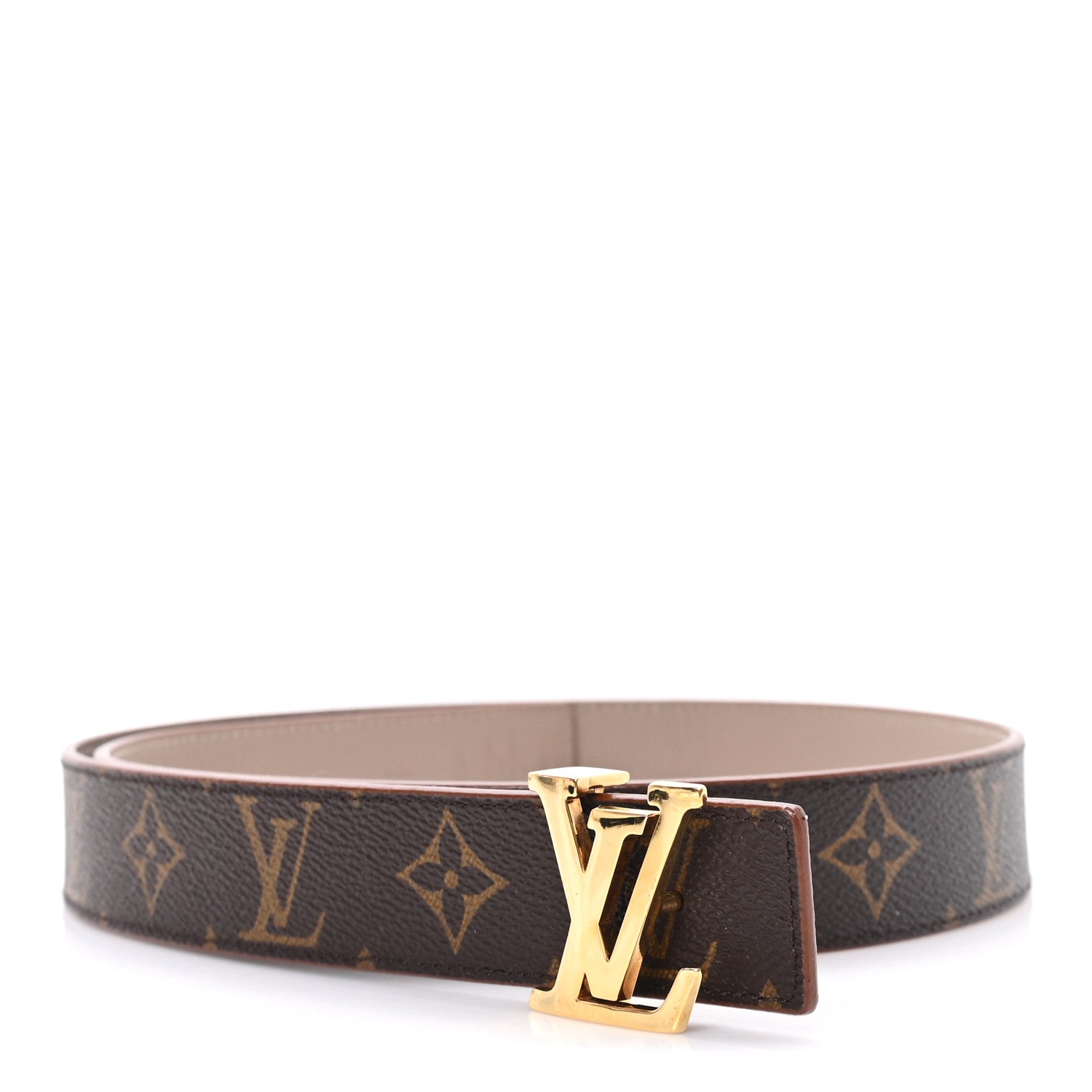 Calfskin Monogram 30mm LV Initiales Reversible Belt 80 32 Arizona