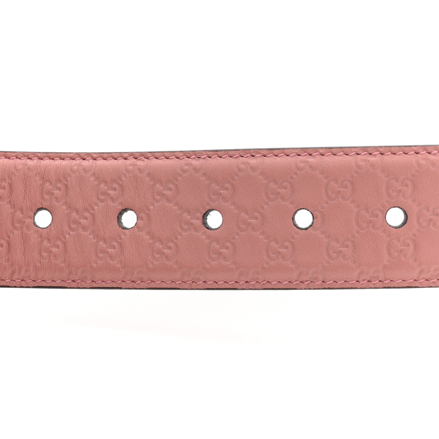 Soft Microguccissima Margaux Calfskin Belt 80 32 Soft Pink