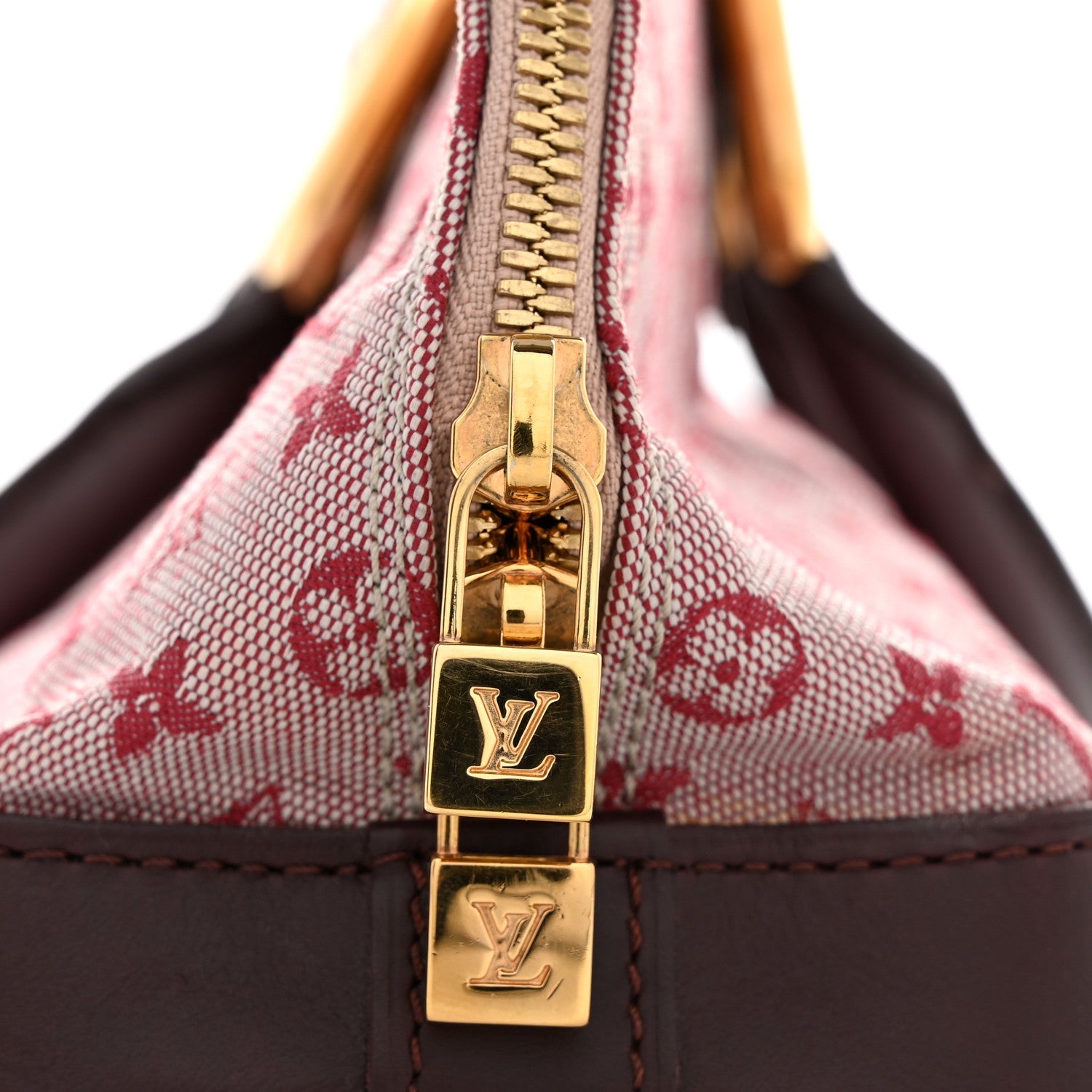Mini Monogram Alma Long Cherry