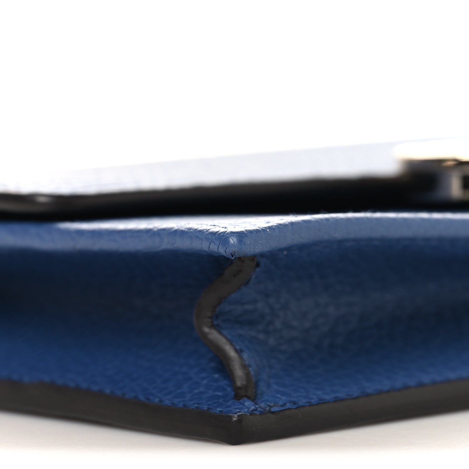 Dollar Calfskin Interlocking G Chain Wallet Caspian