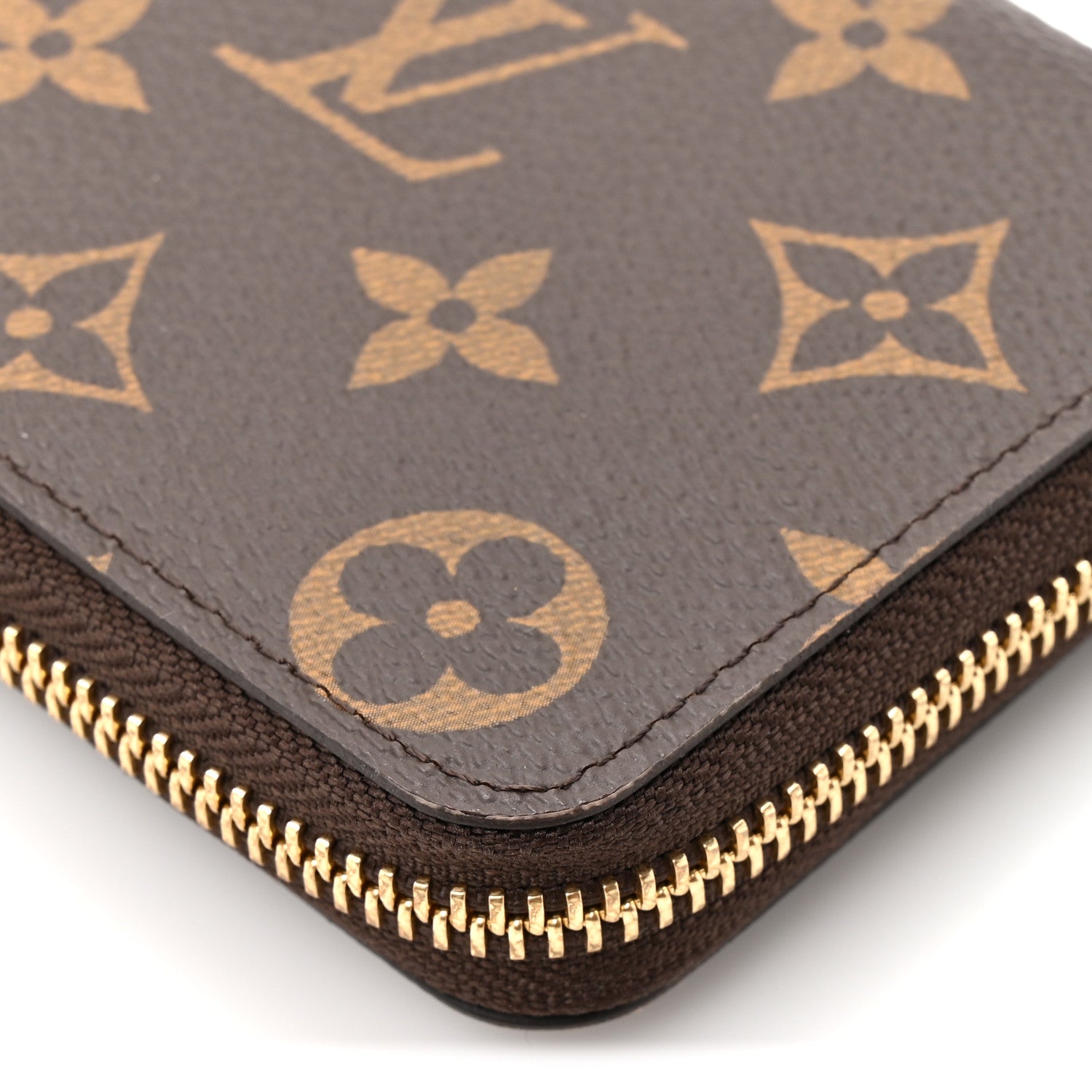 Monogram Clemence Wallet Rose Ballerine