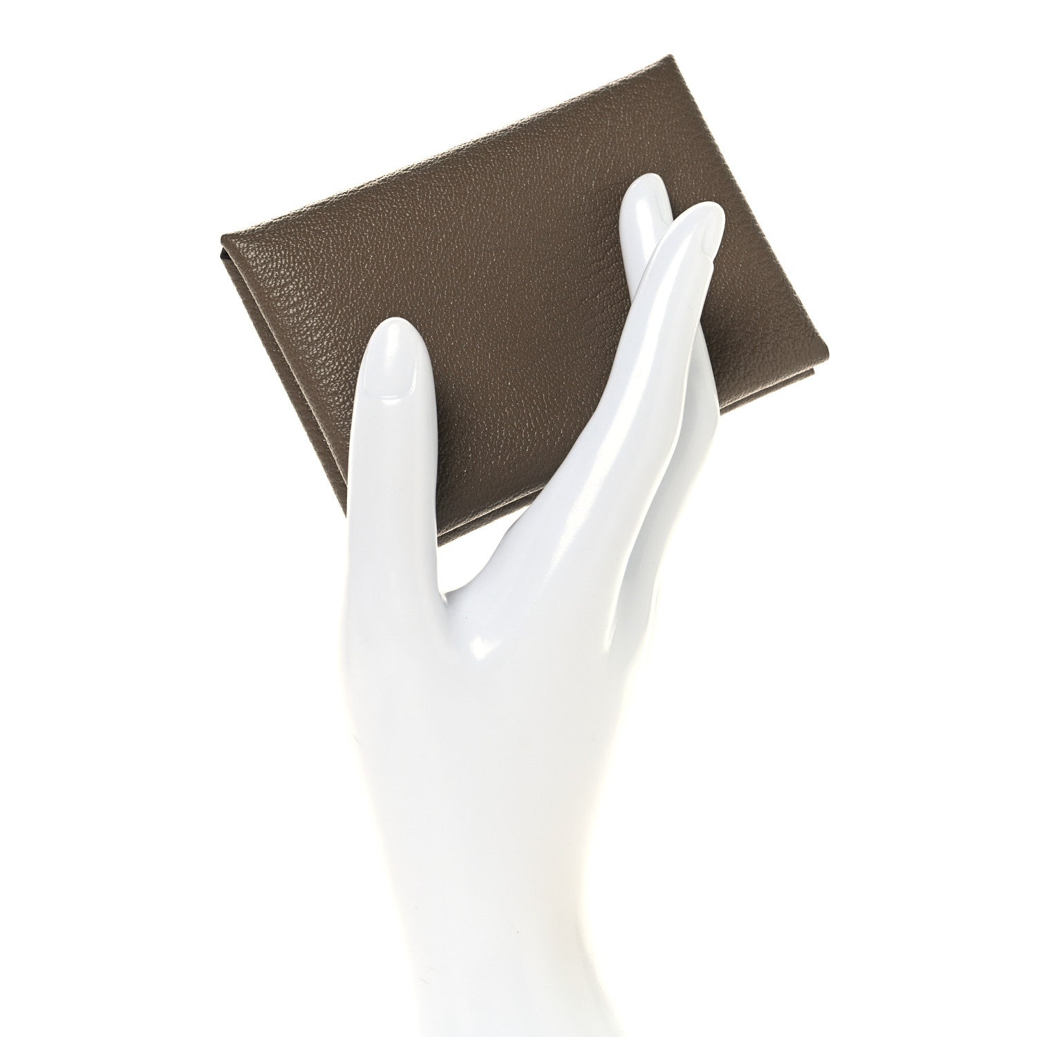 Epsom Calvi Duo Card Case Etoupe