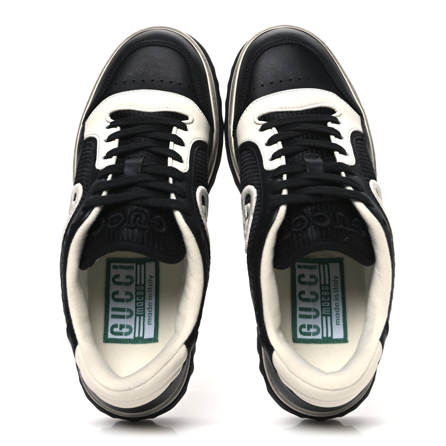 Dali Soft Calfskin Womens Mac80 Sneakers 36 Black Off White