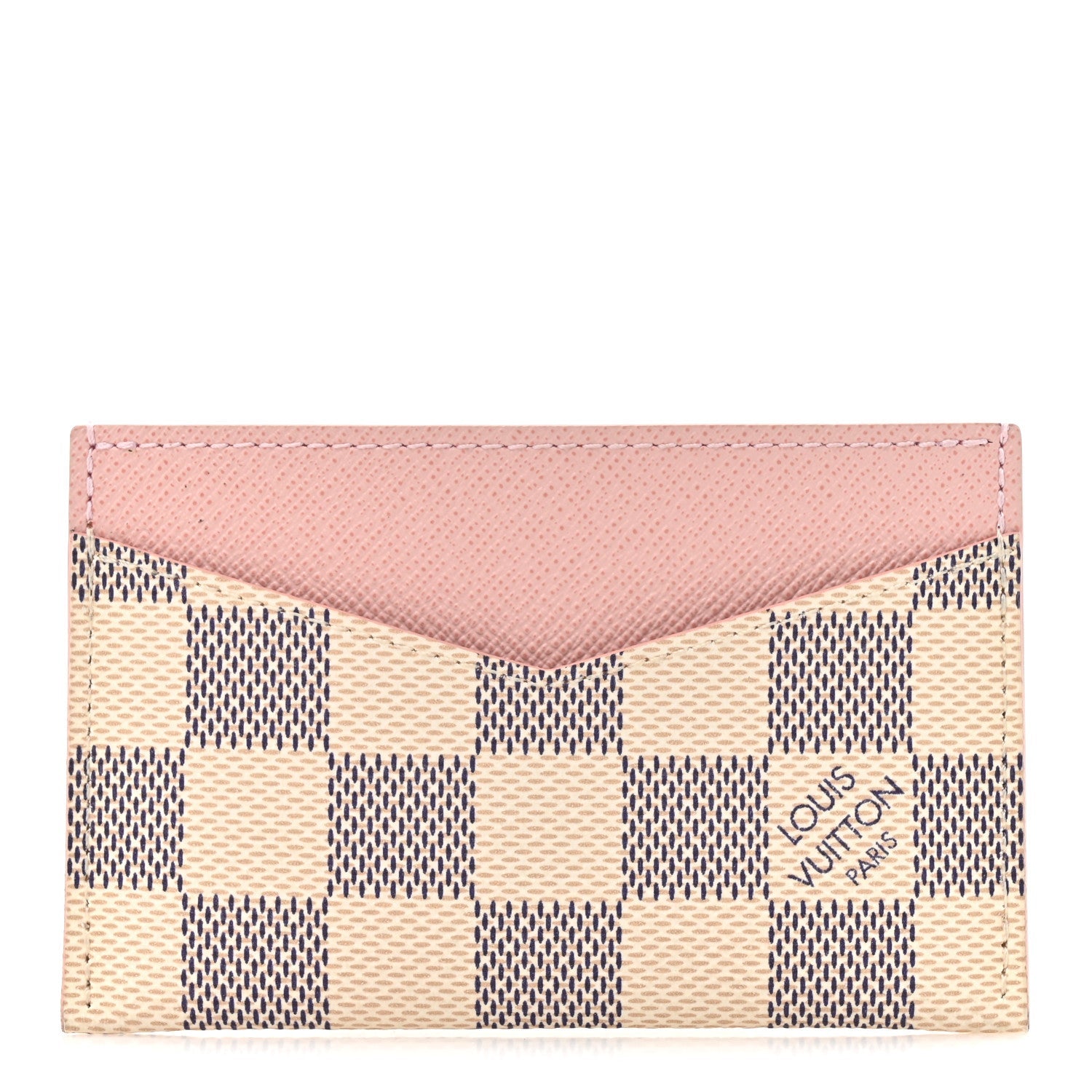 Damier Azur Daily Card Holder Rose Ballerine