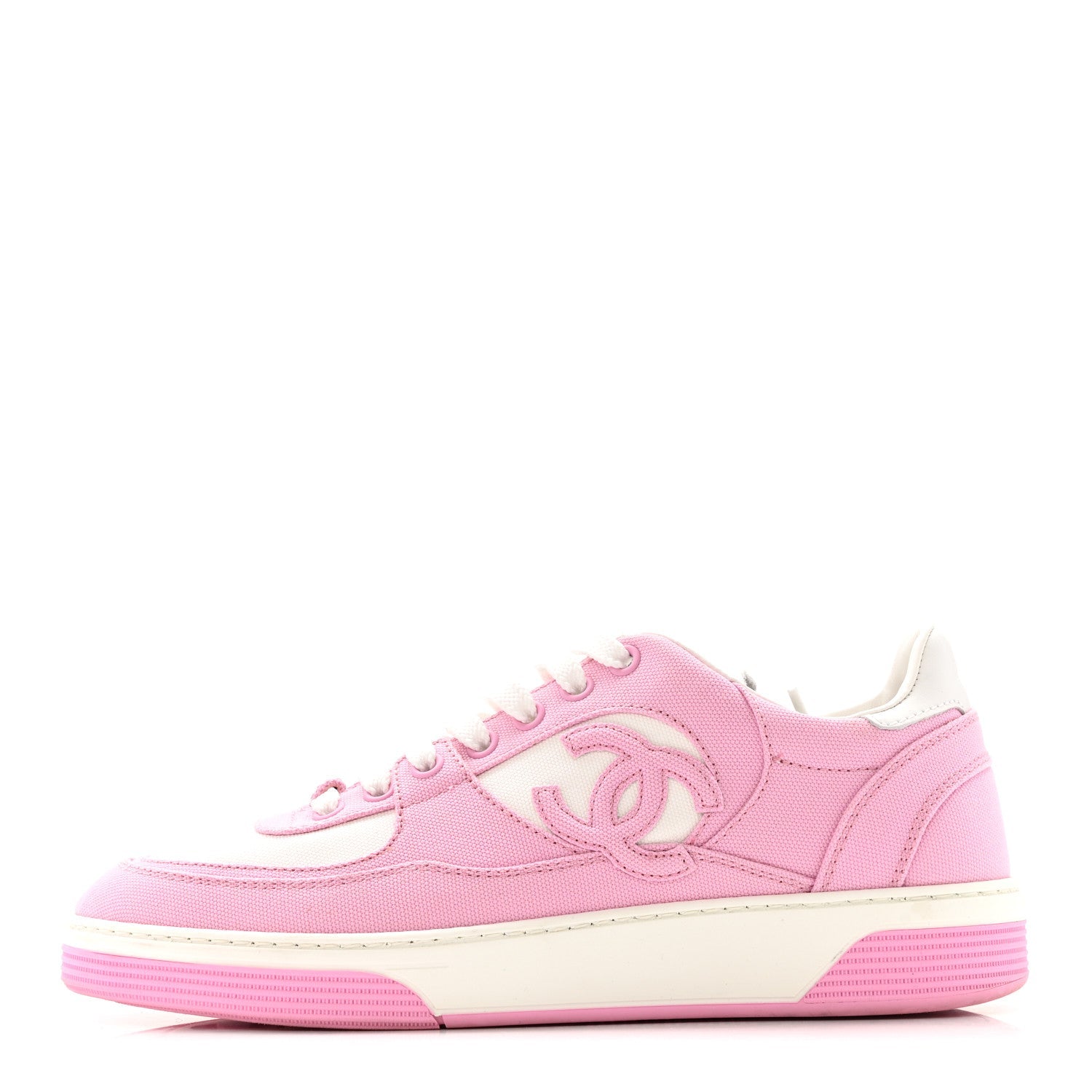 Cotton Sneakers 38 Pink White