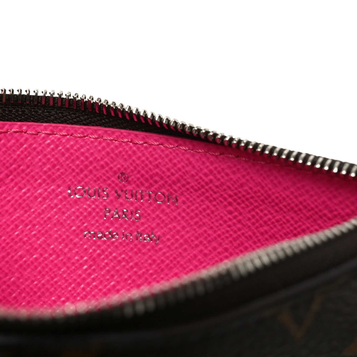 Monogram Calfskin Coin Card Holder Rose