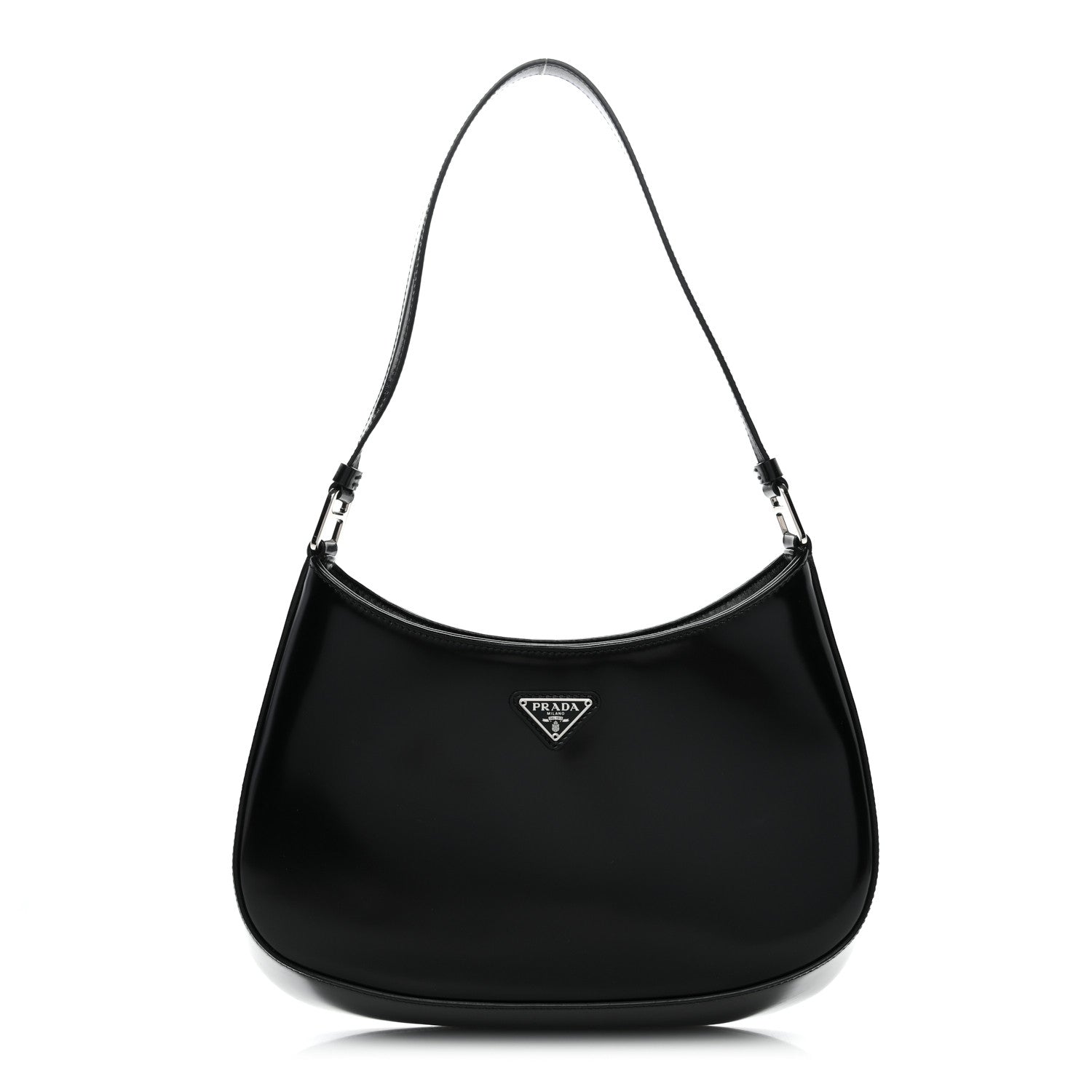 Spazzolato Cleo Shoulder Bag Black