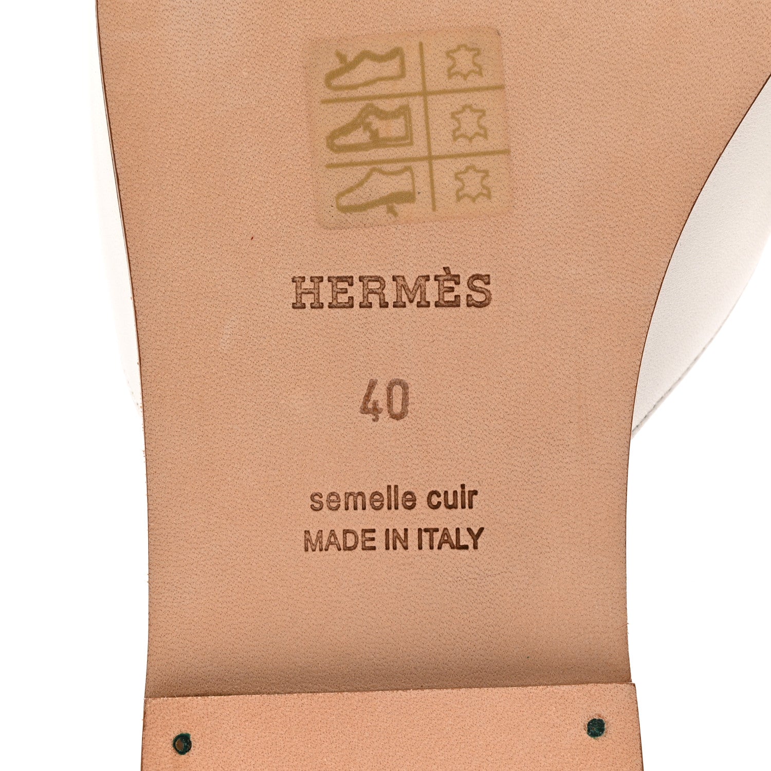 Calfskin Auteuil Sandals 40 White