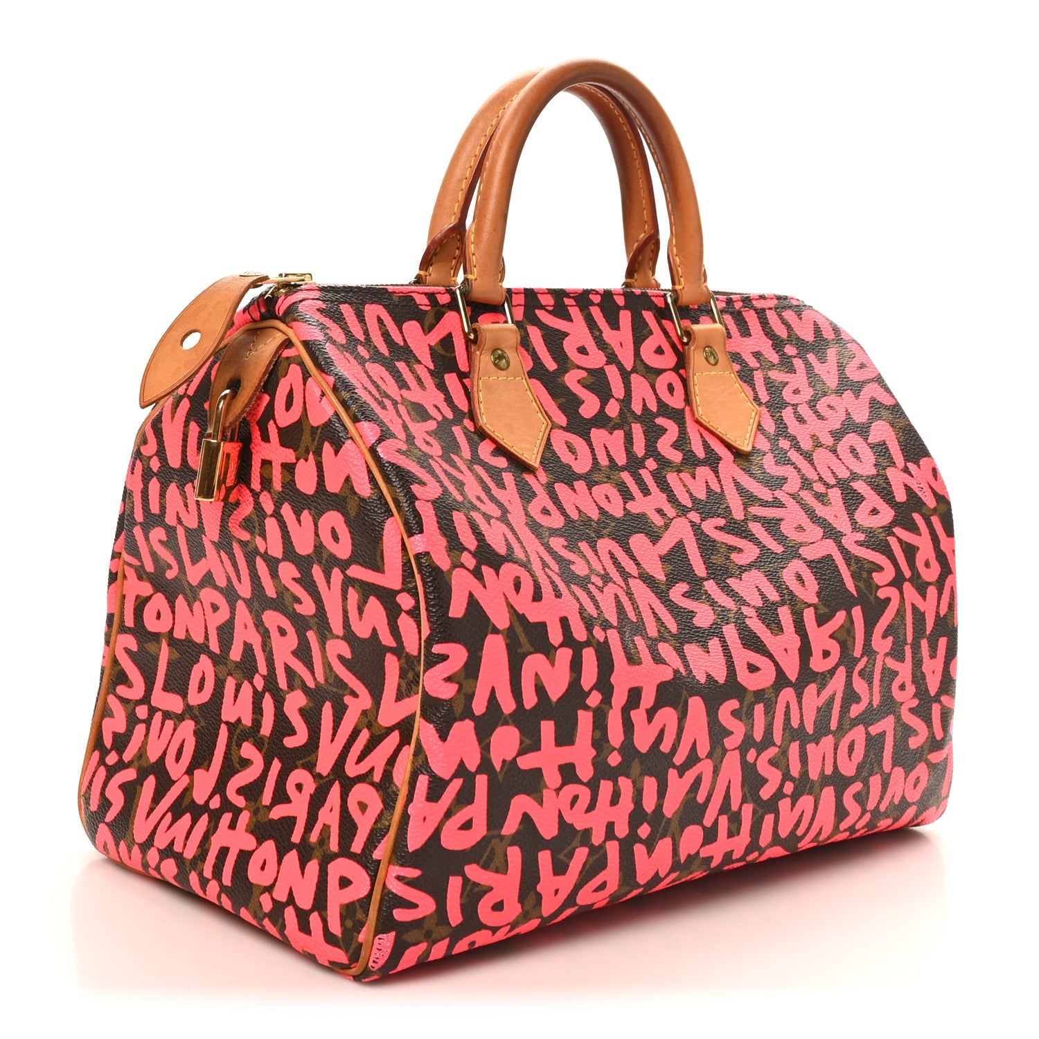 Monogram Graffiti Speedy 30 Fuchsia