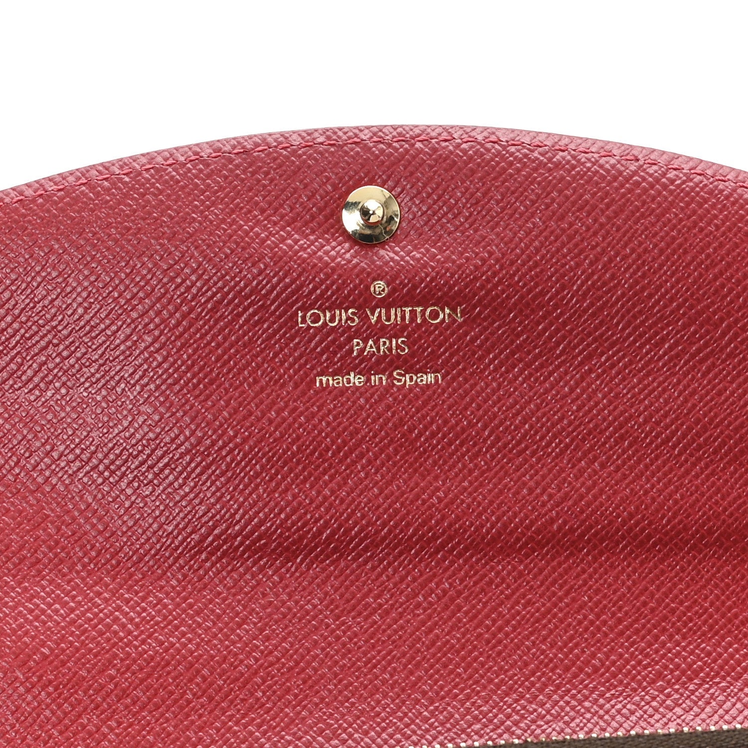 Damier Ebene Caissa Wallet Cherry
