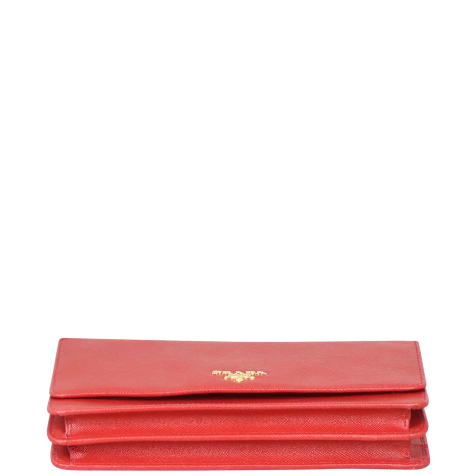 Prada Saffiano Metal Wallet on Strap