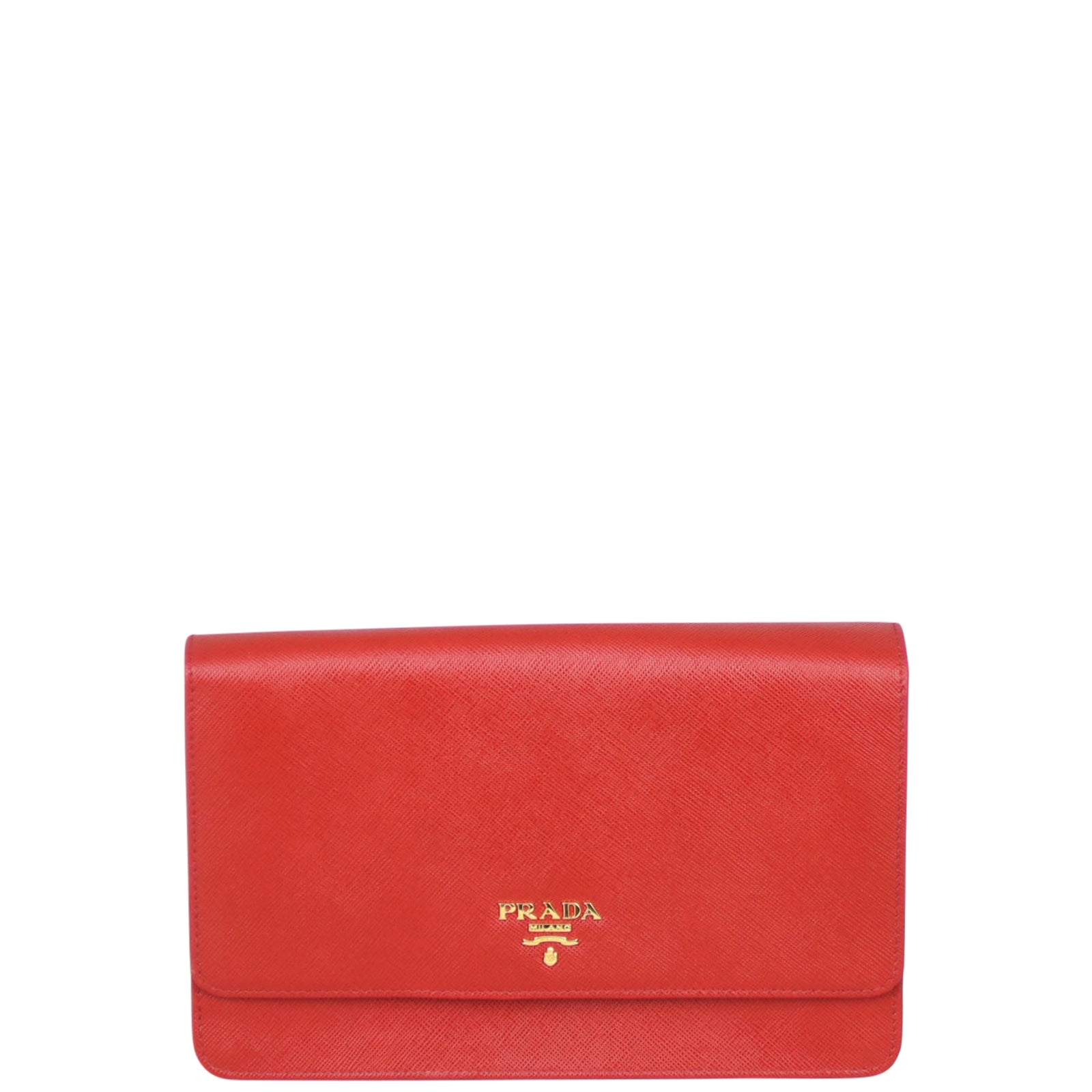 Prada Saffiano Metal Wallet on Strap