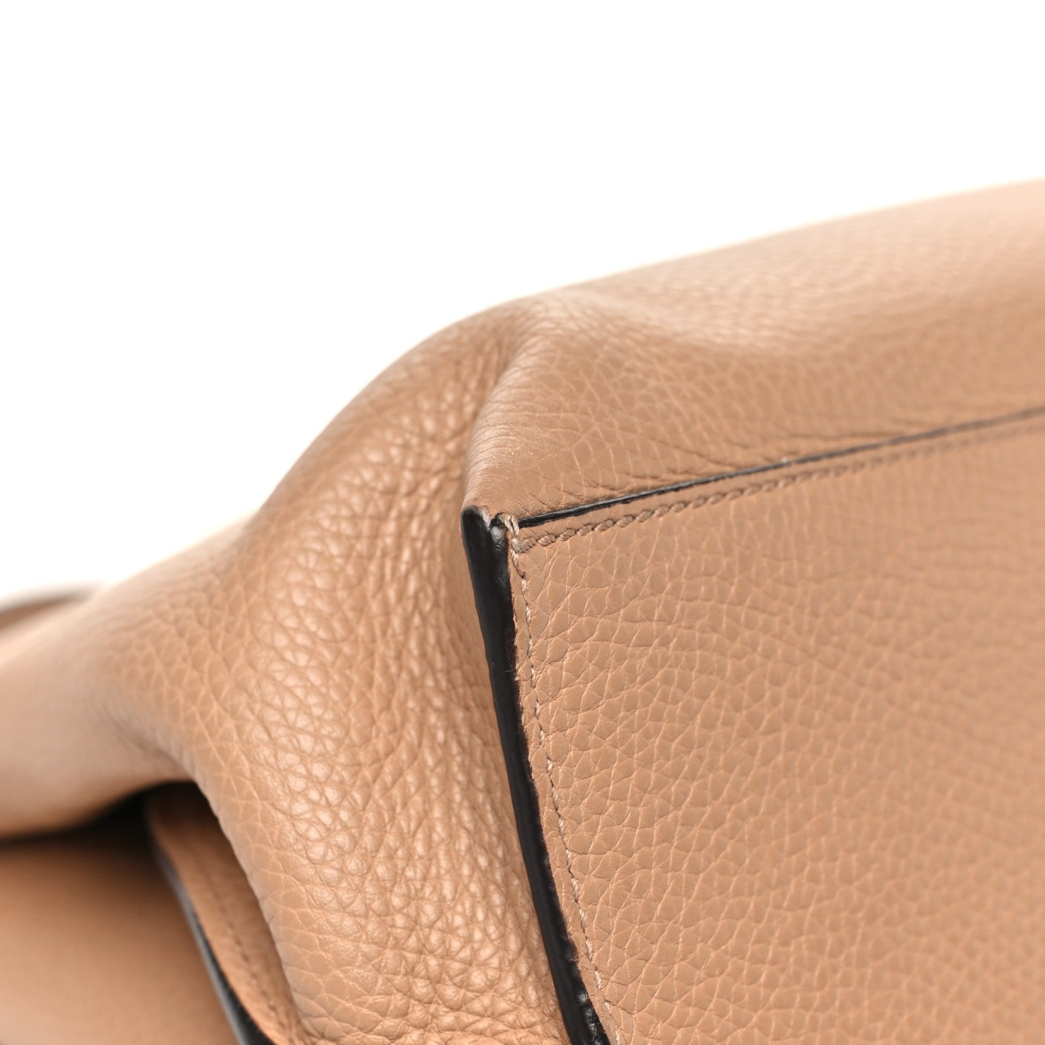 Cellarius Calfskin Small Bamboo Daily Top Handle Bag Camelia