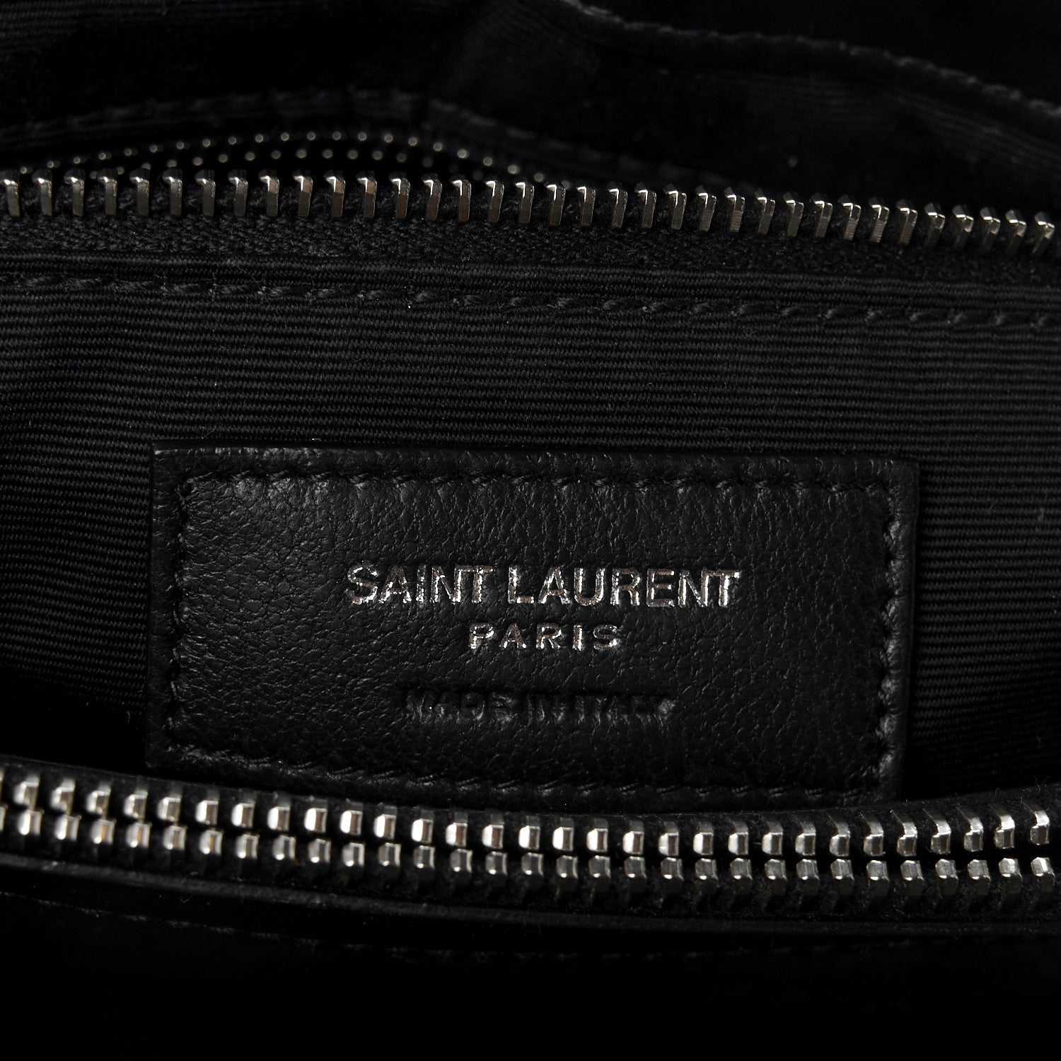 Calfskin Y Quilted Monogram Medium Loulou Chain Satchel Black