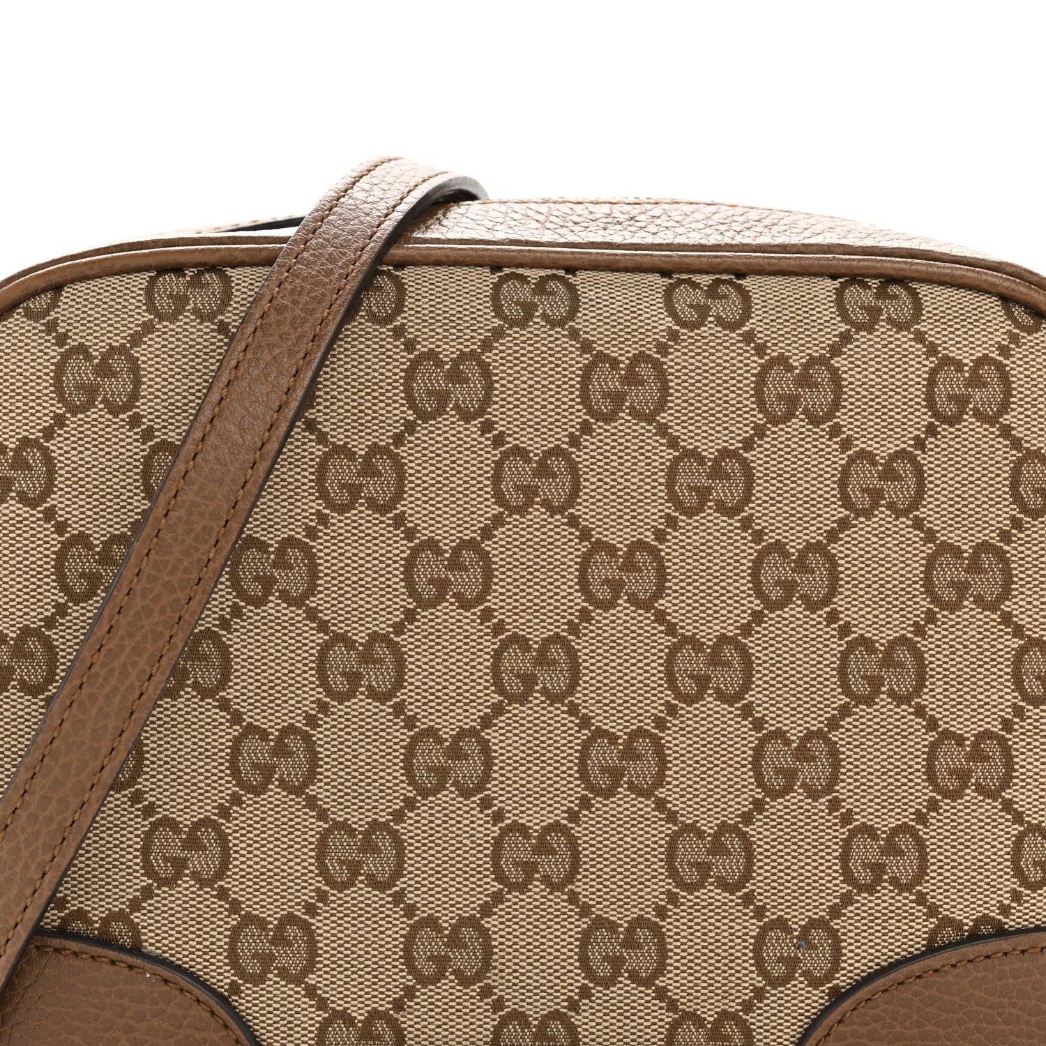 Monogram Mini Bree Messenger Bag Beige Tabacco