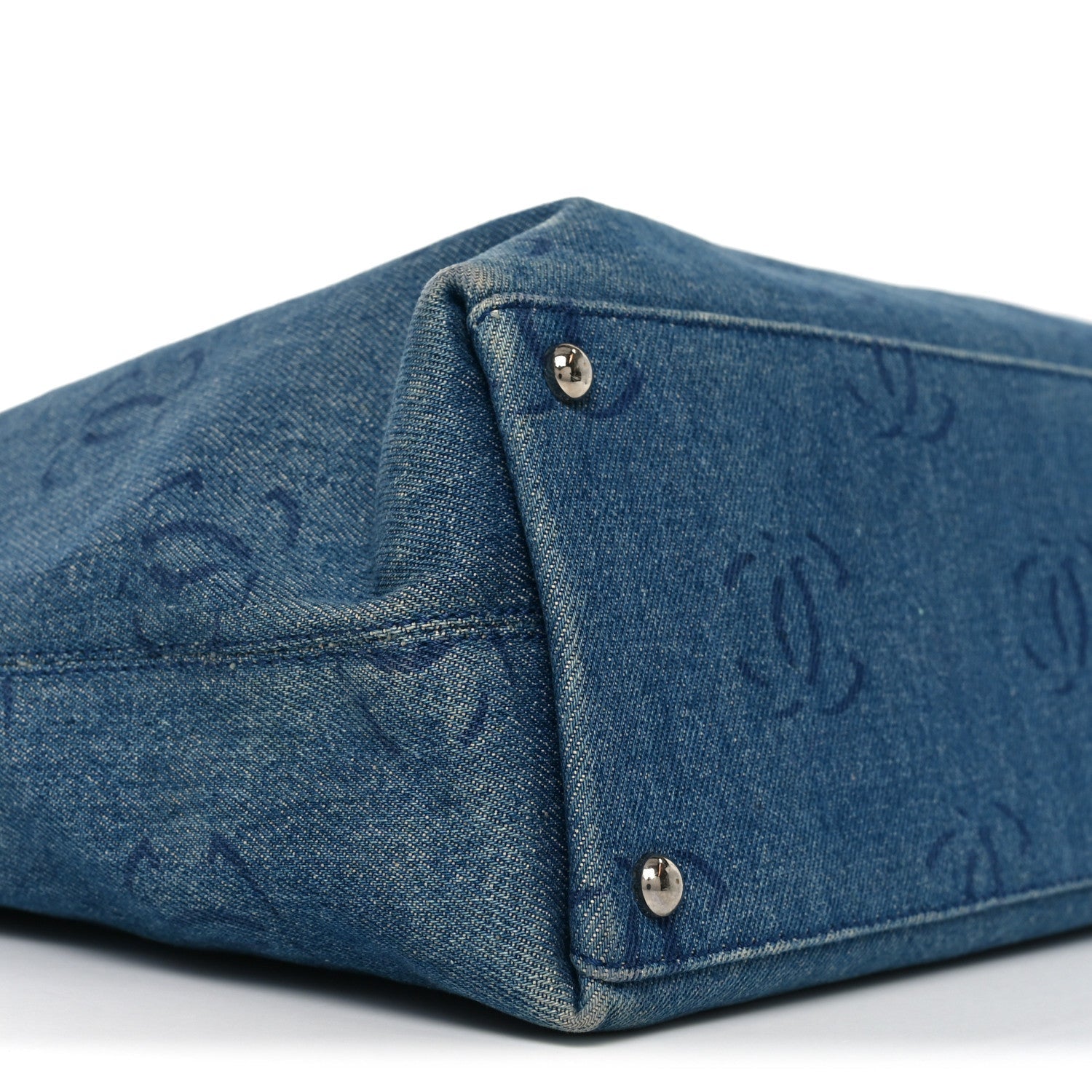 Denim Large CC Tote Dark Navy Blue