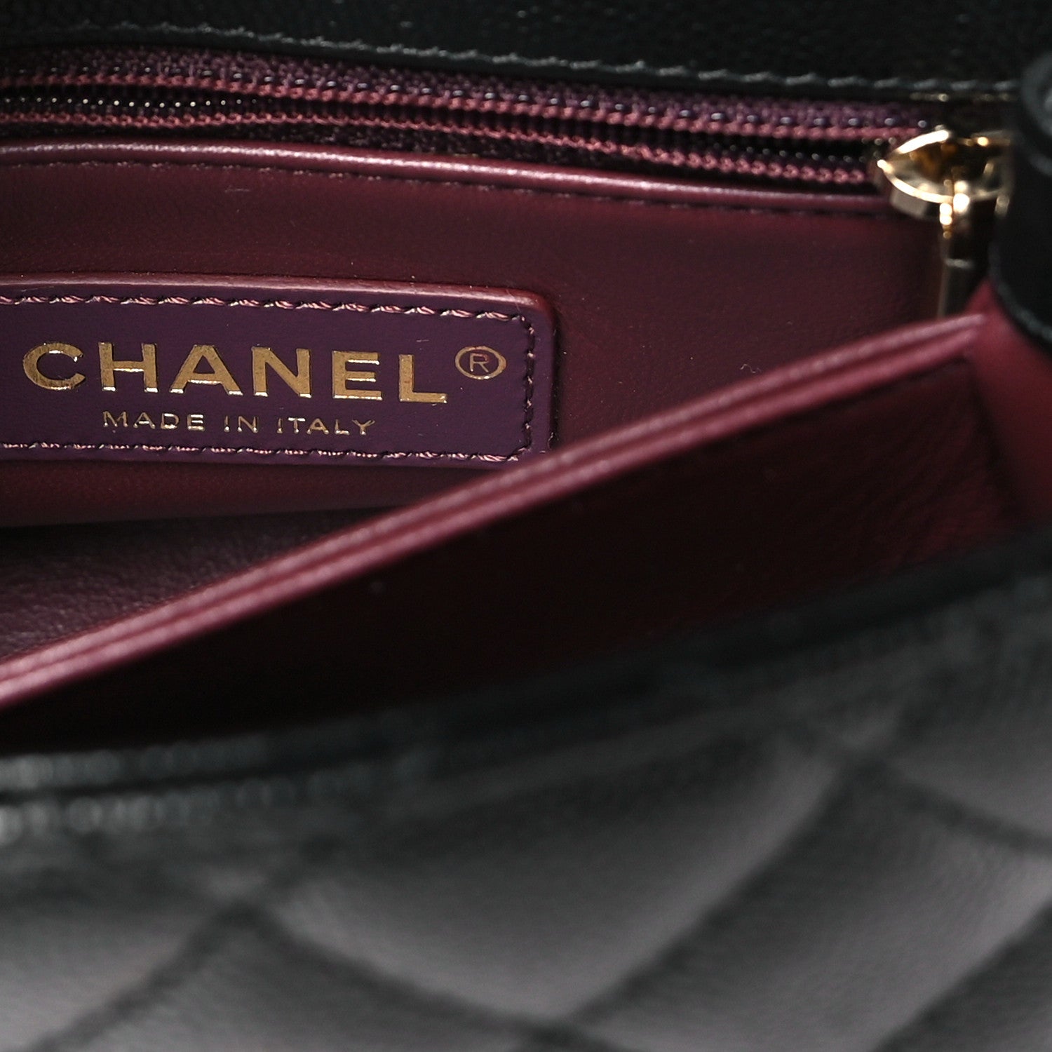 Caviar Quilted Extra Mini Coco Handle Flap Black
