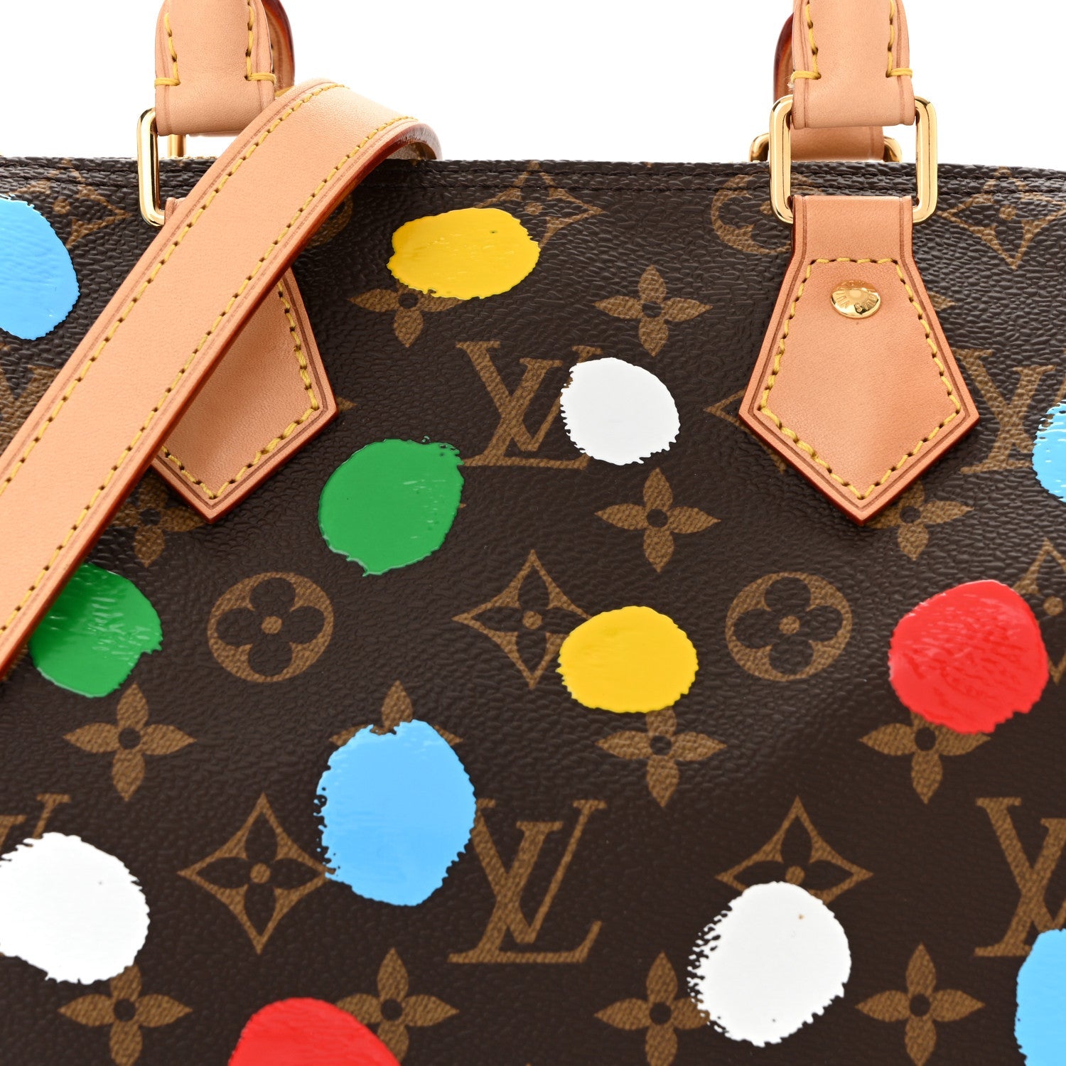 LV X YK Monogram Speedy Bandouliere 25 Multicolor