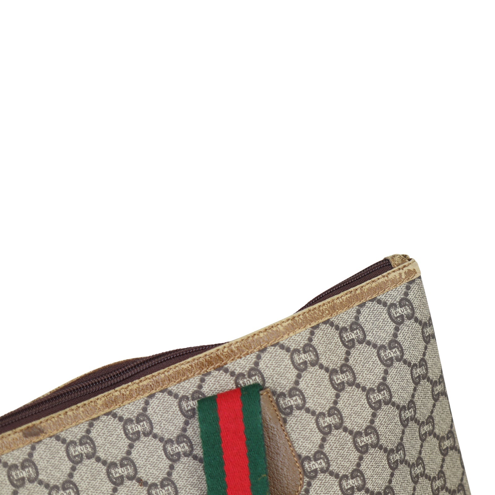 Gucci GG Supreme Plus Web Tote