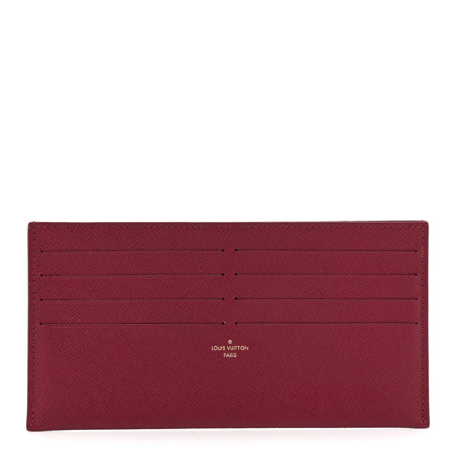 Calfskin Felicie Card Holder Insert Fuchsia
