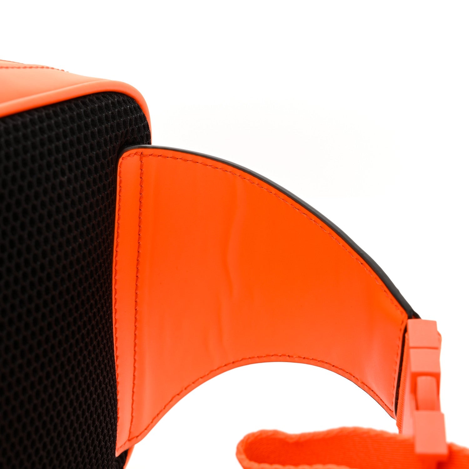 Rubber Effect Monogram GG Belt Bag New Orange Fluo