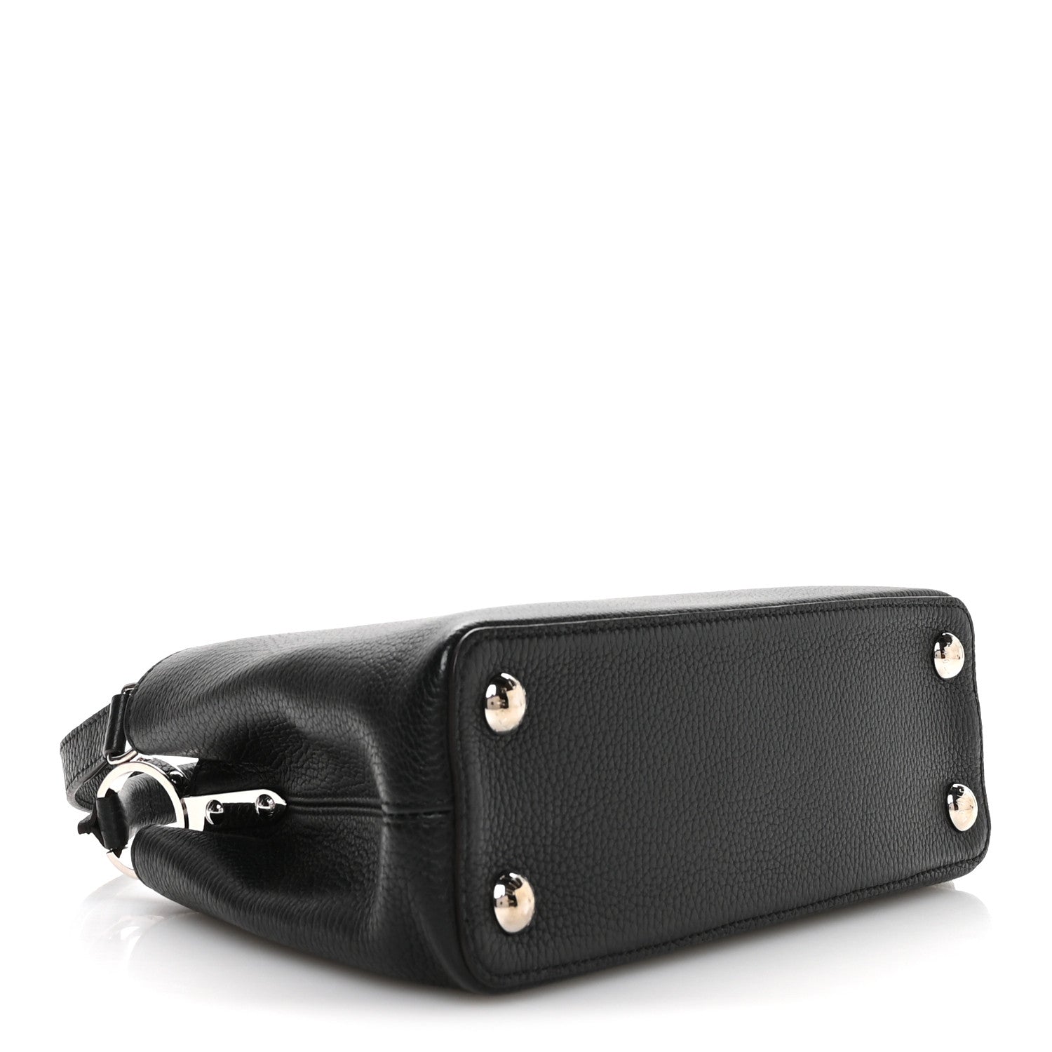 Taurillon Capucines BB Black Fuchsia