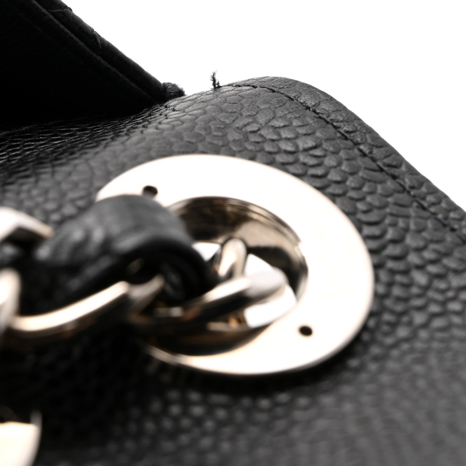 Caviar Jumbo Single Flap Black