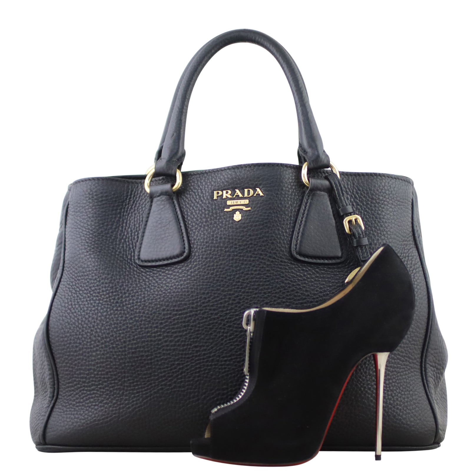 Prada Vitello Daino Two Way Tote