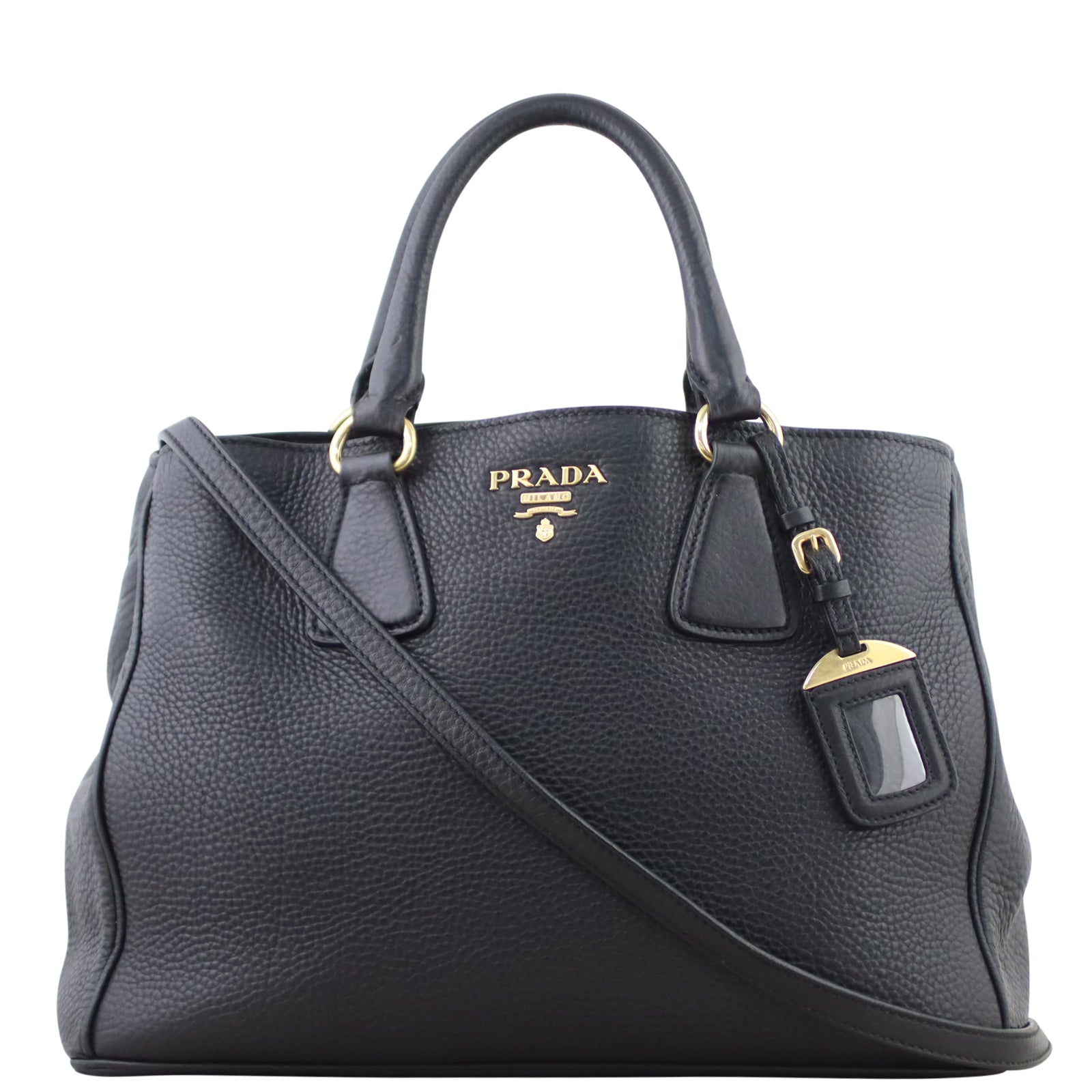 Prada Vitello Daino Two Way Tote