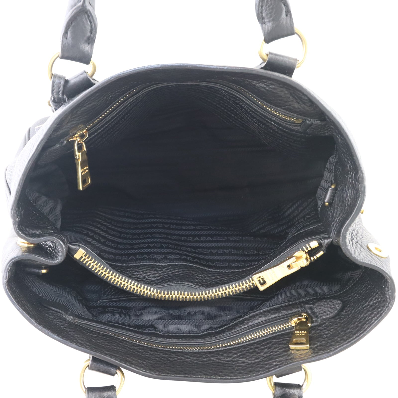 Prada Vitello Daino Two Way Tote