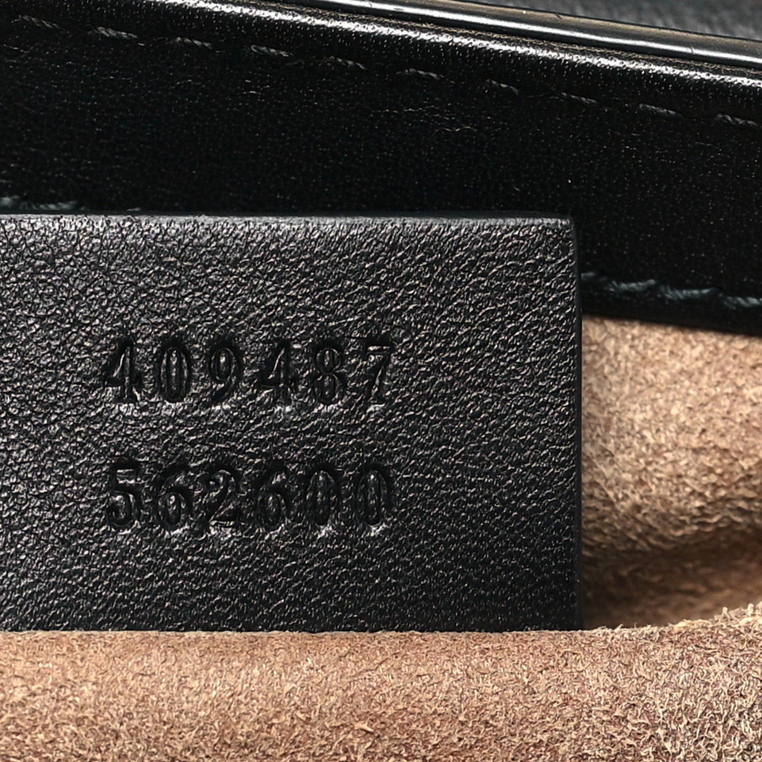 GG Supreme Monogram Calfskin Small Padlock Shoulder Bag Beige Black Cuir
