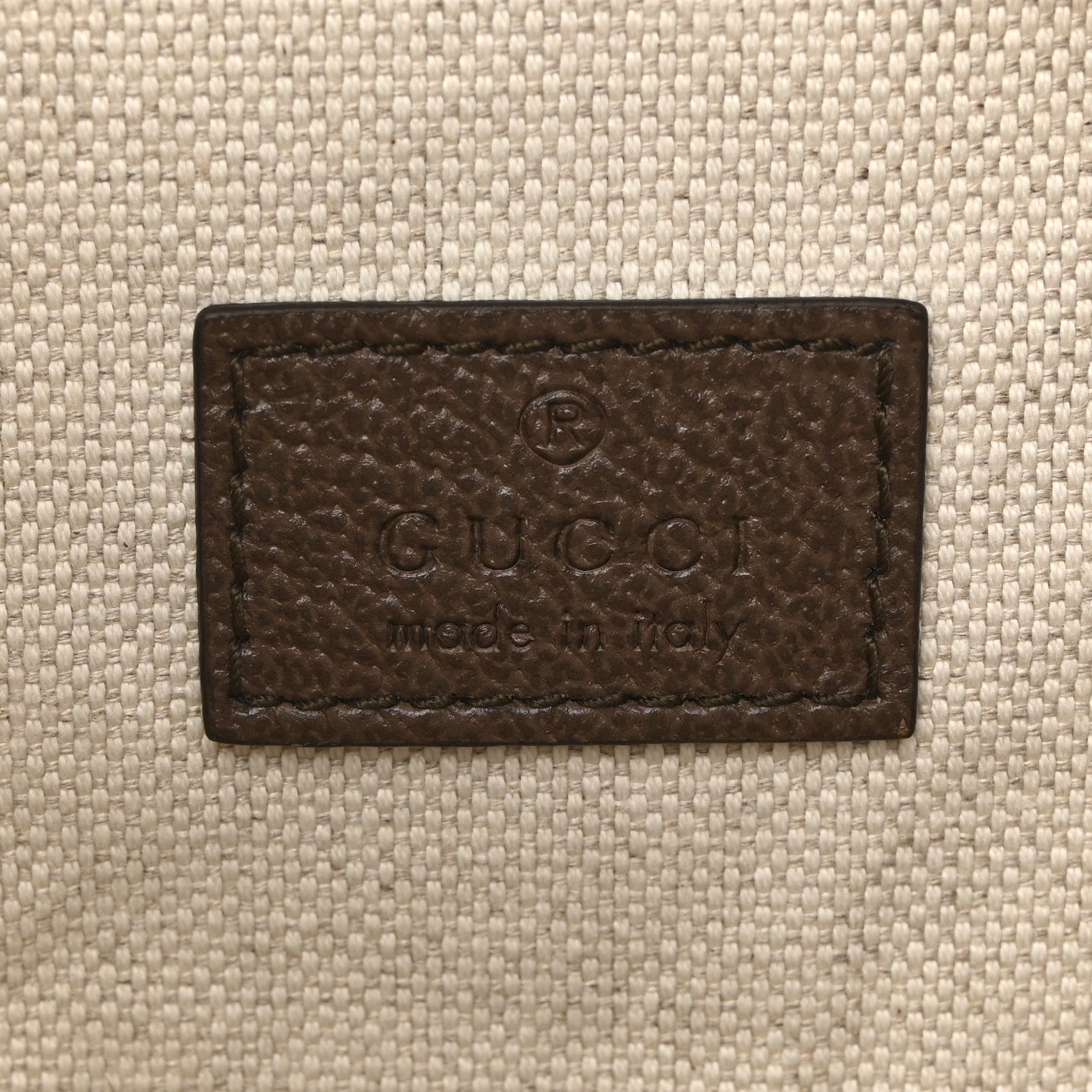 Monogram Jumbo GG Textured Dollar Calfskin Web Belt Bag Camel Ebony New Acero