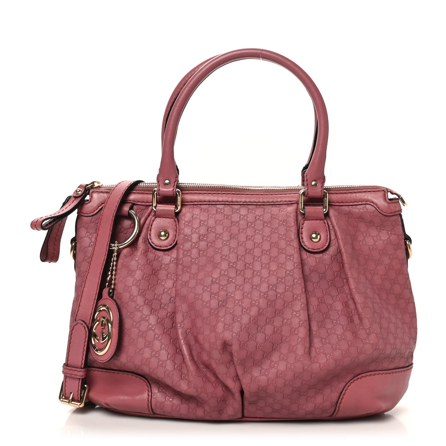 Microguccissima Medium Sukey Top Handle Bag Vintage Rose