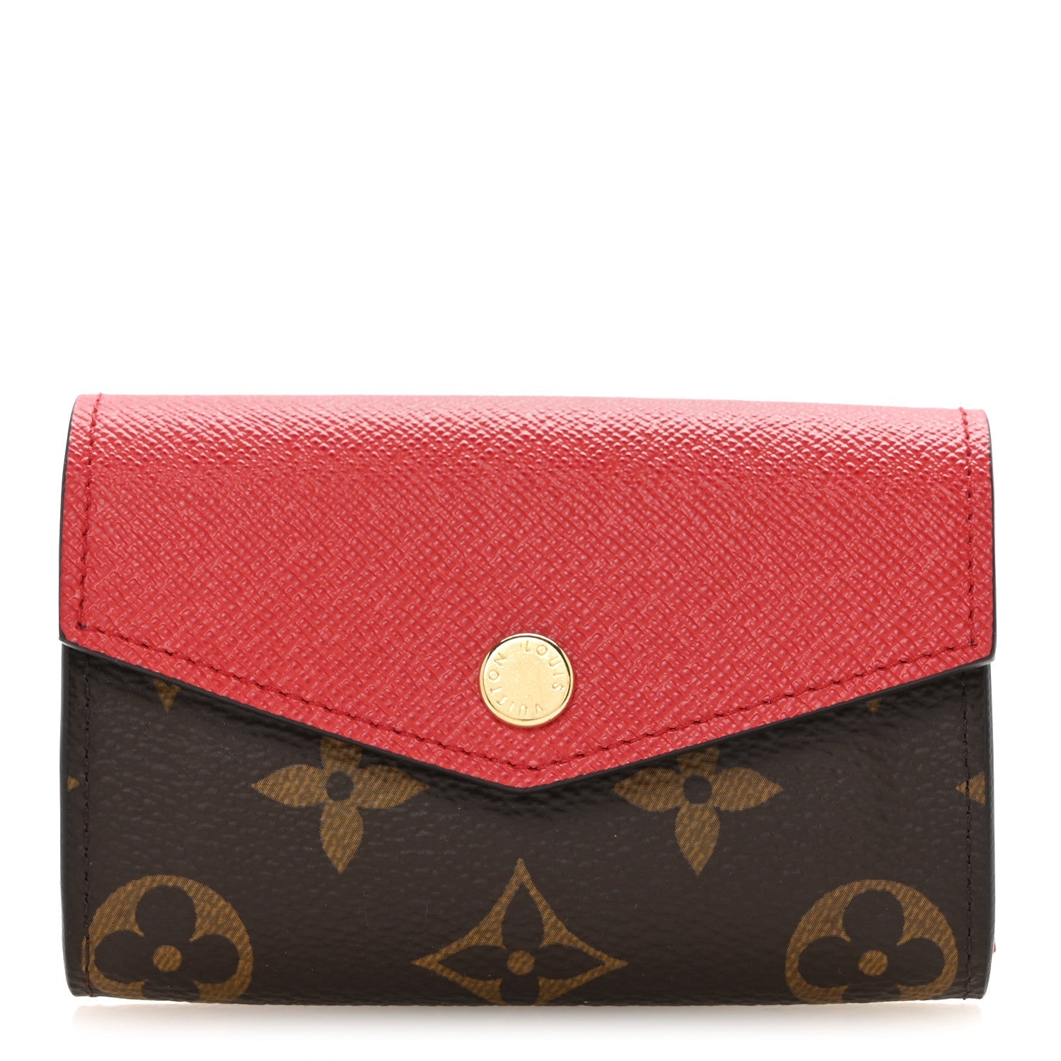 Monogram Sarah Multicartes Coquelicot