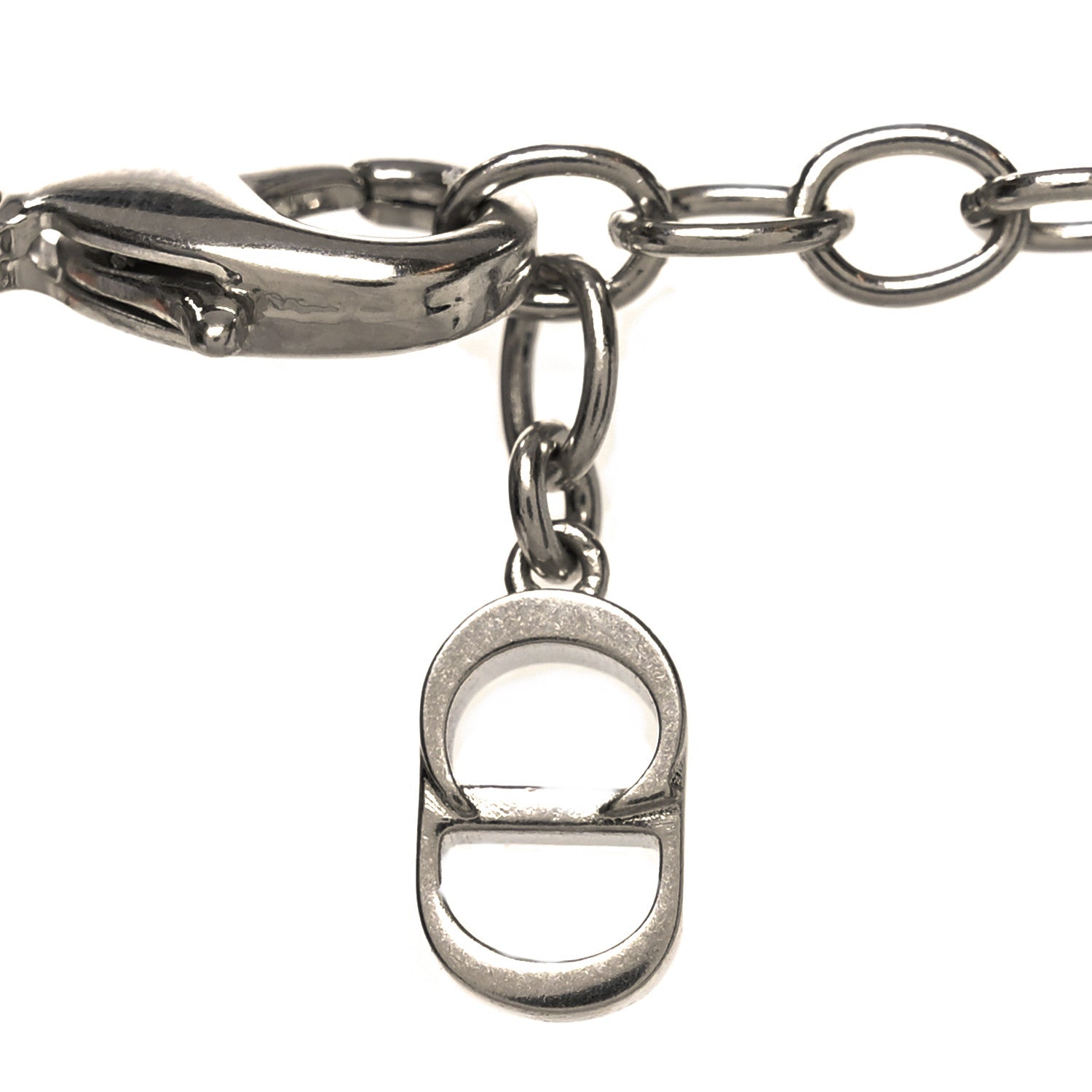 Metal Cannage Chain Link Necklace Gold Silver