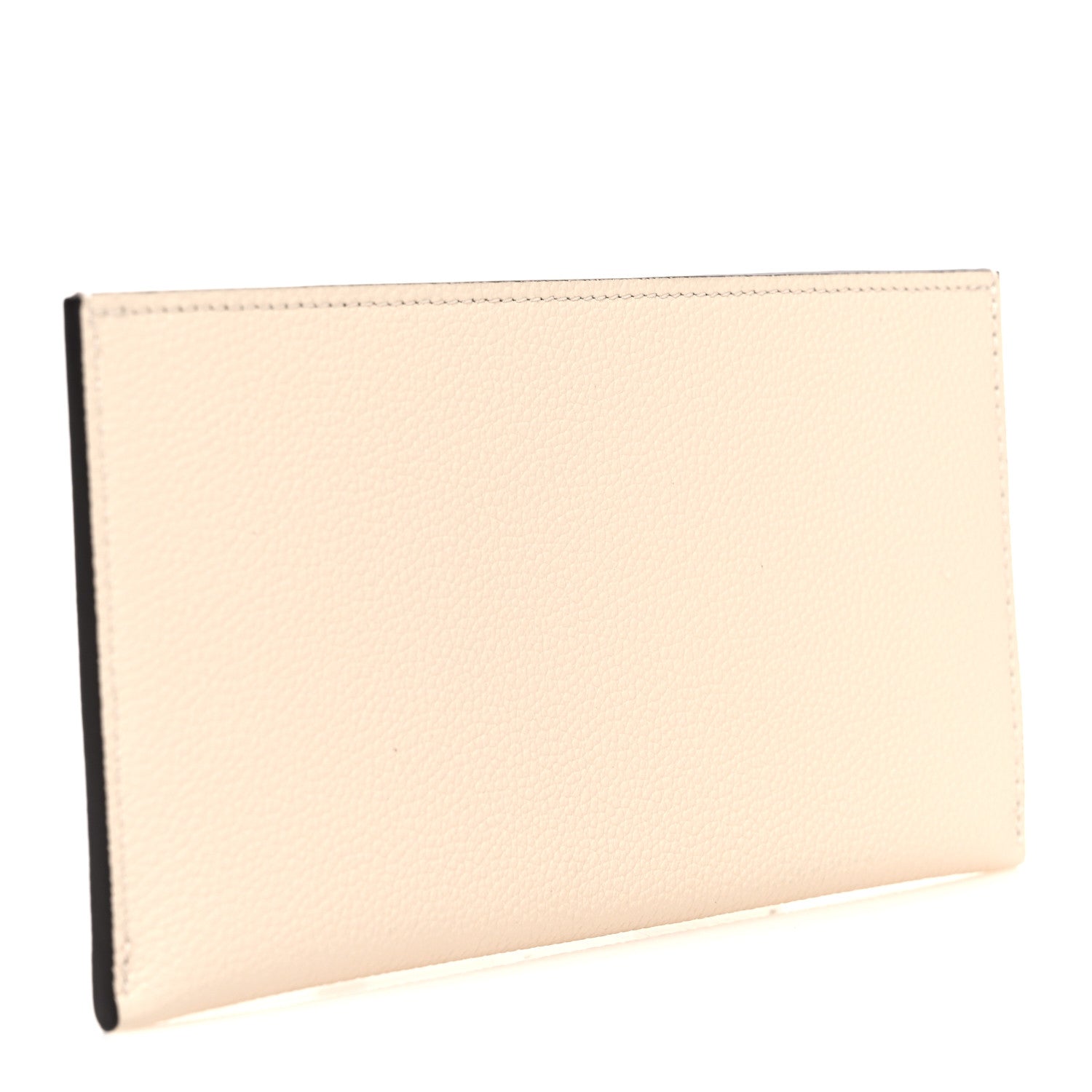Calfskin Felicie Chain Wallet Card Holder Insert Cream