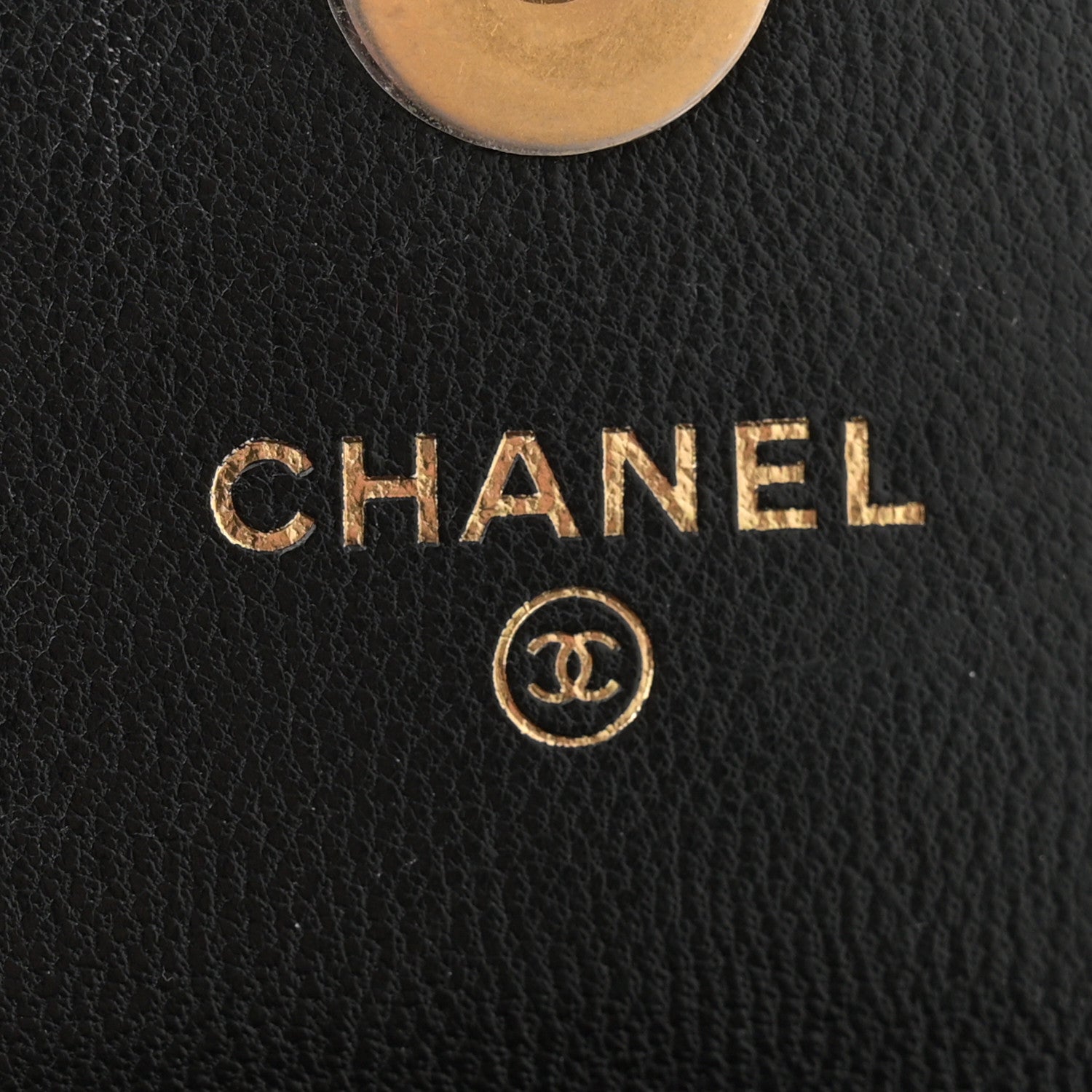 Lambskin Quilted Chanel 19 Phone Holder With Chain Black
